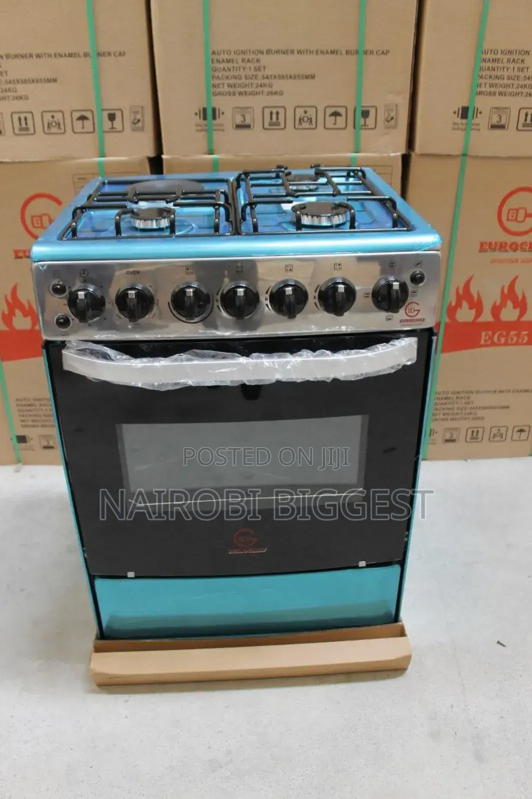 Eurochef 3 Gas+ 1 Hotplate Size 60 By 65 With Electric Oven