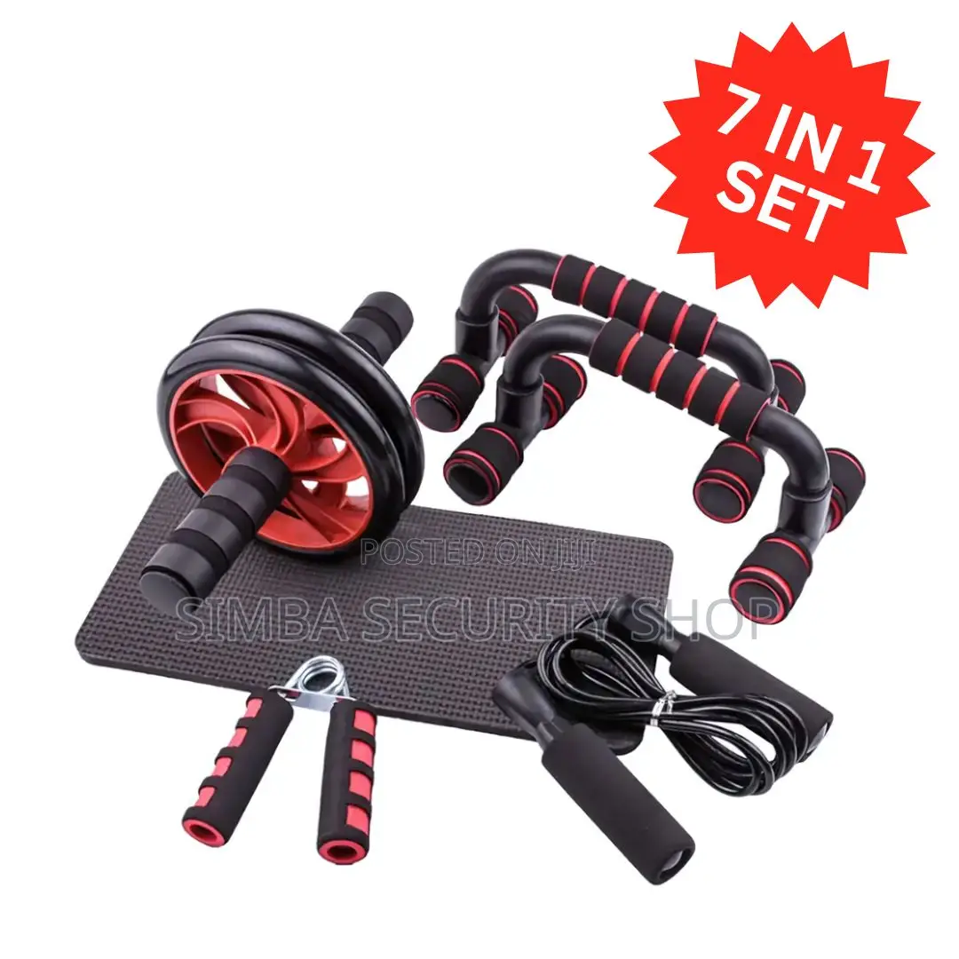 7 Pieces Sets Fitness Home Gym Work Out Equipments Yoga Core