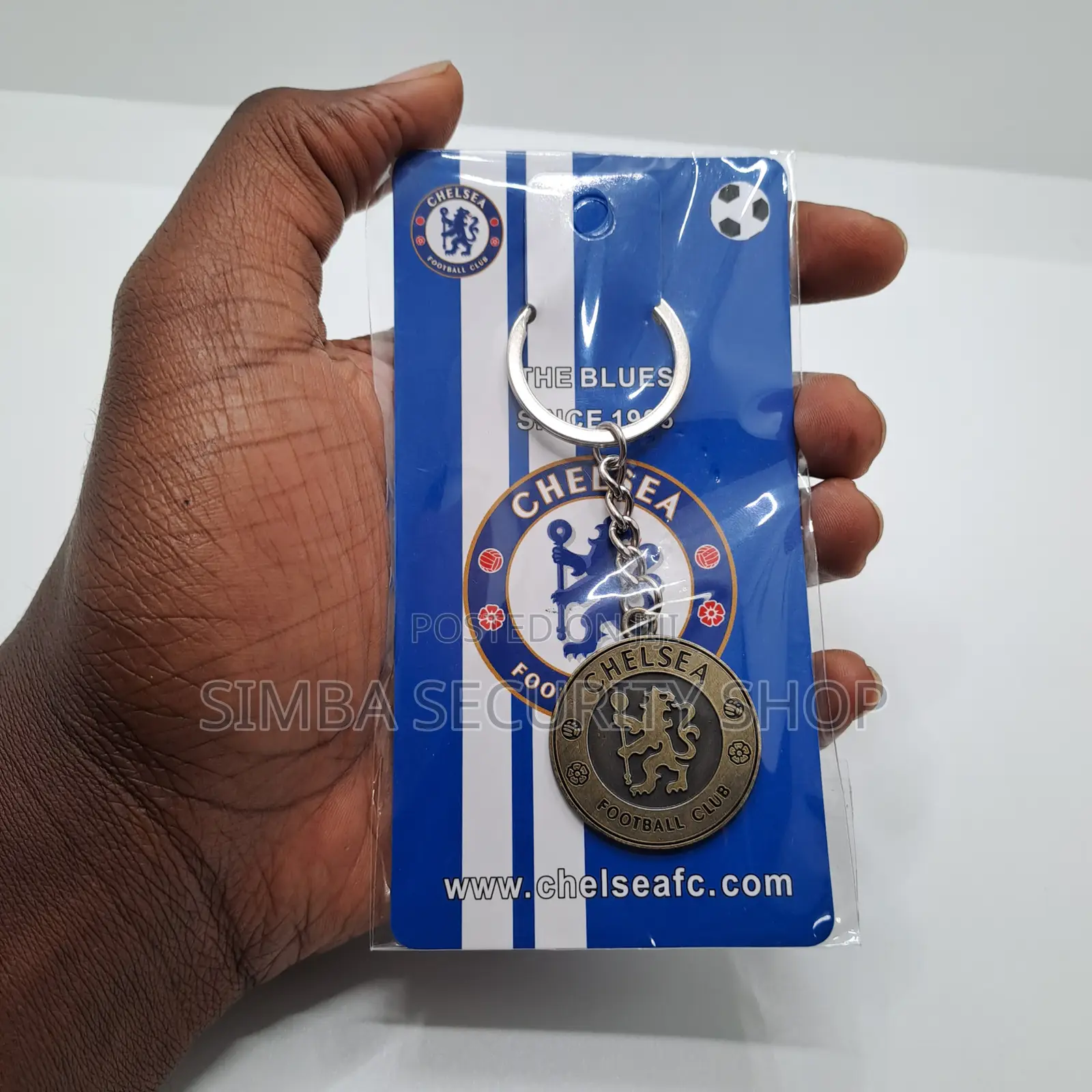 Chelsea Fan Football Soccer Key Chain Holder Bronze Logo EPL