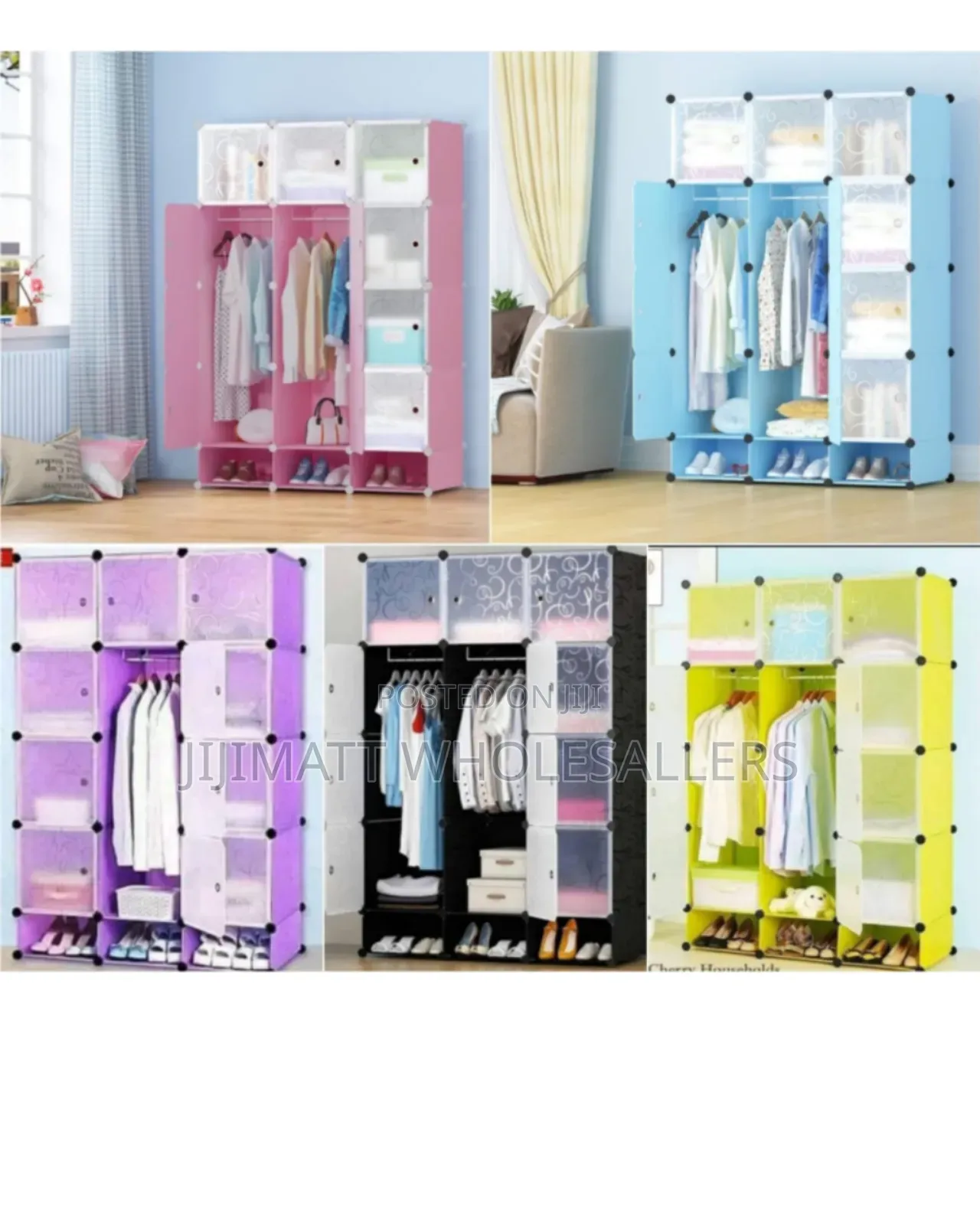 Plastic Wardrobes 3 Column