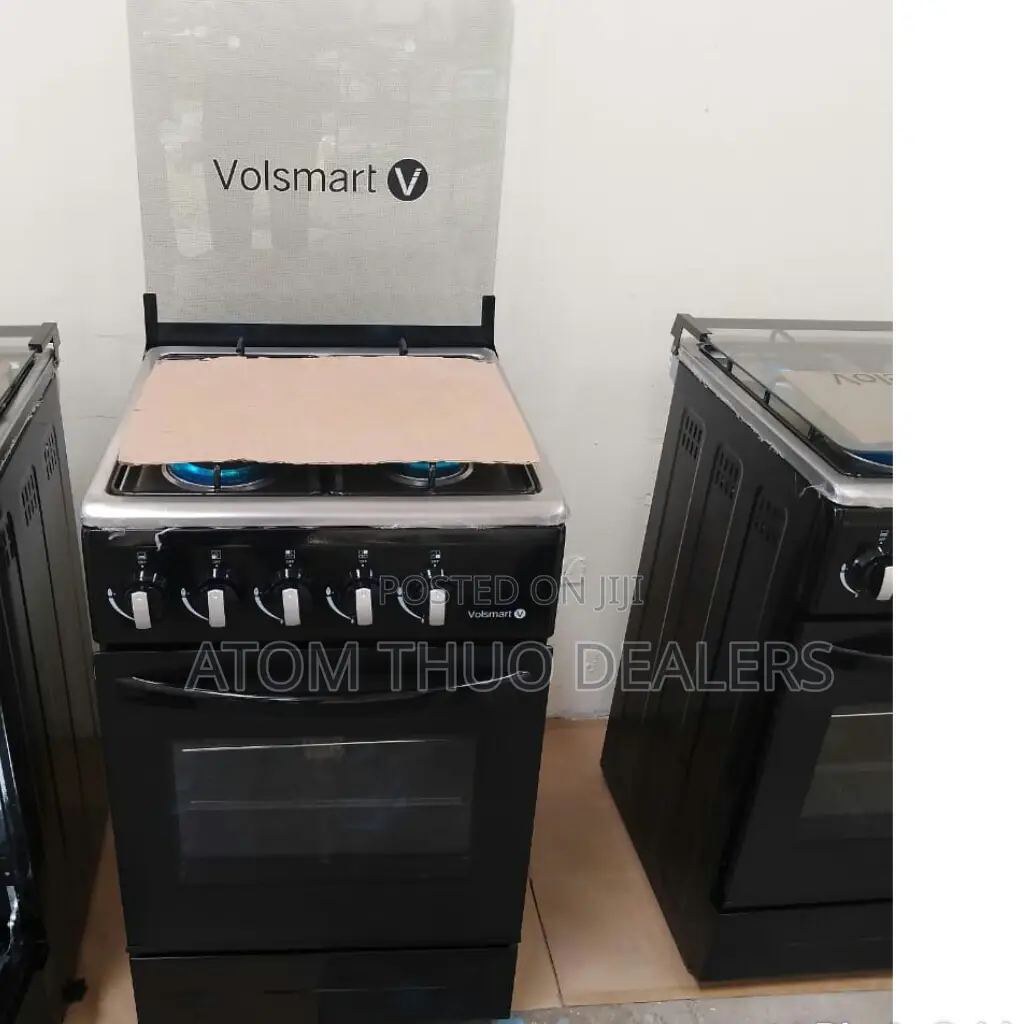 50*55 Black Volsmart Full Gas Standing Cokker With Gas Oven.