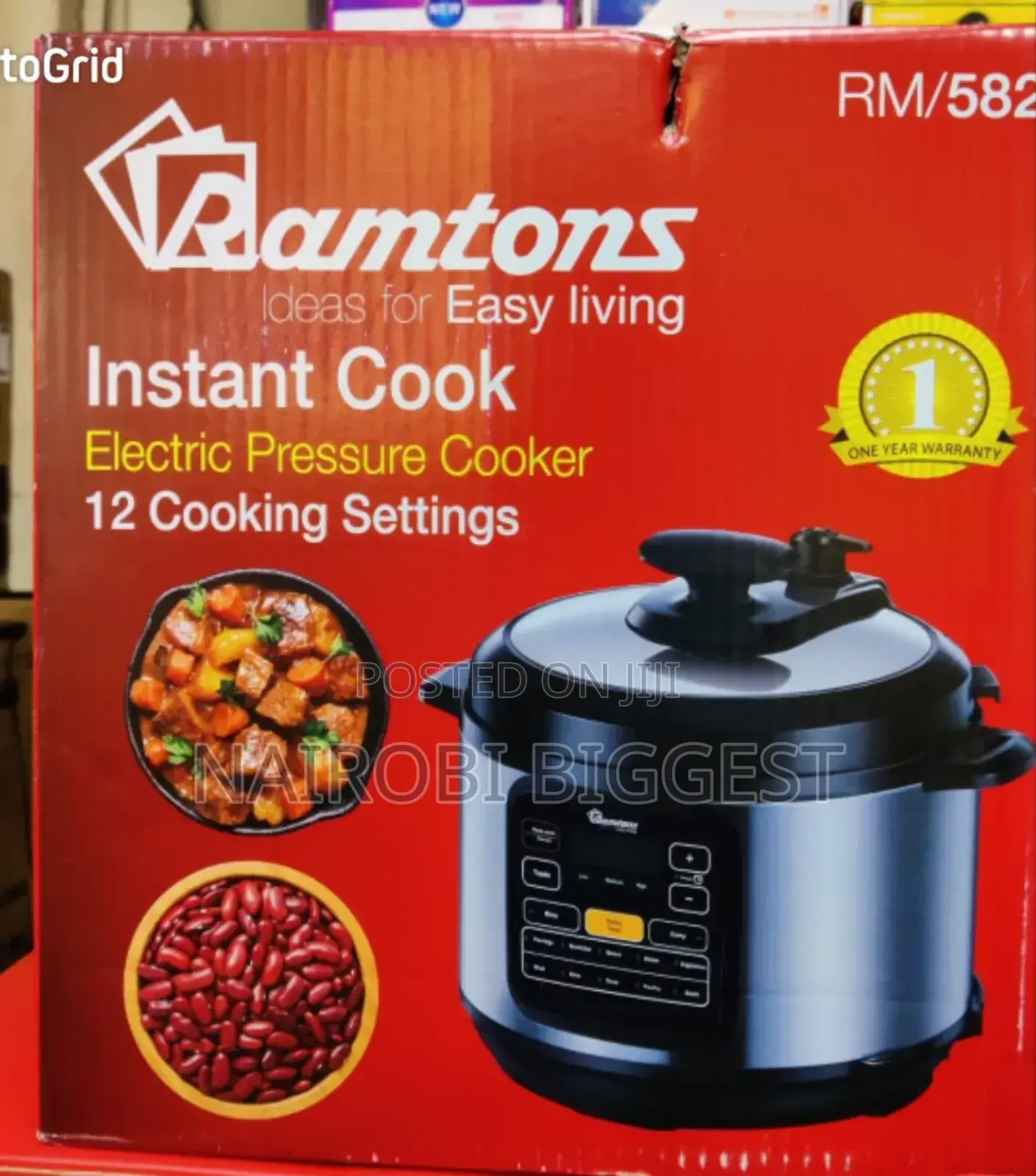 Ramtons 6l Electric Pressure Cooker