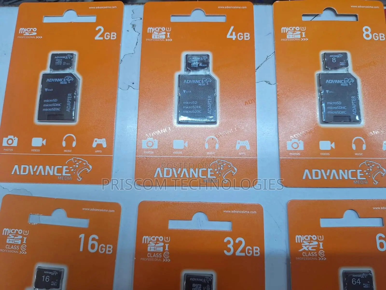Advance Memory Card Ultra 4gb, 8gb, 16gb, 32gb, 64gb, 128gb