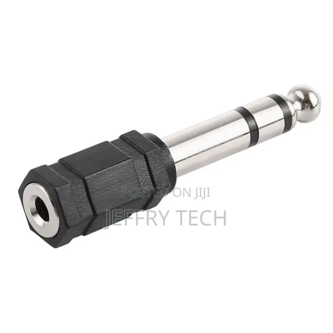 6.35mm Male to 3.5mm Stereo Jack Adaptor Socket Adapter