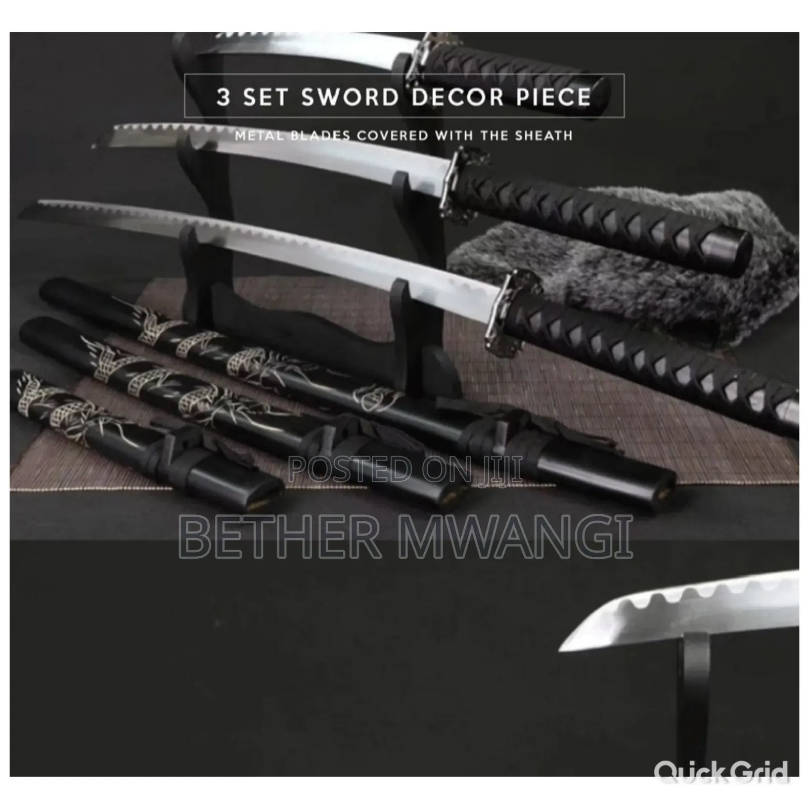 Japanese Katana 3-Piece Set in Kenya