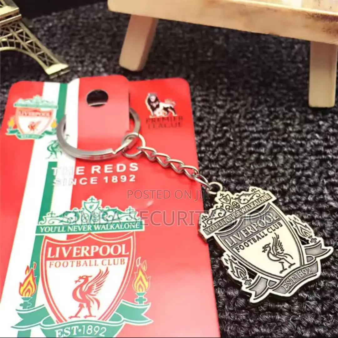 Liverpool Team Football Soccer Key Chain Holder Metallic EPL