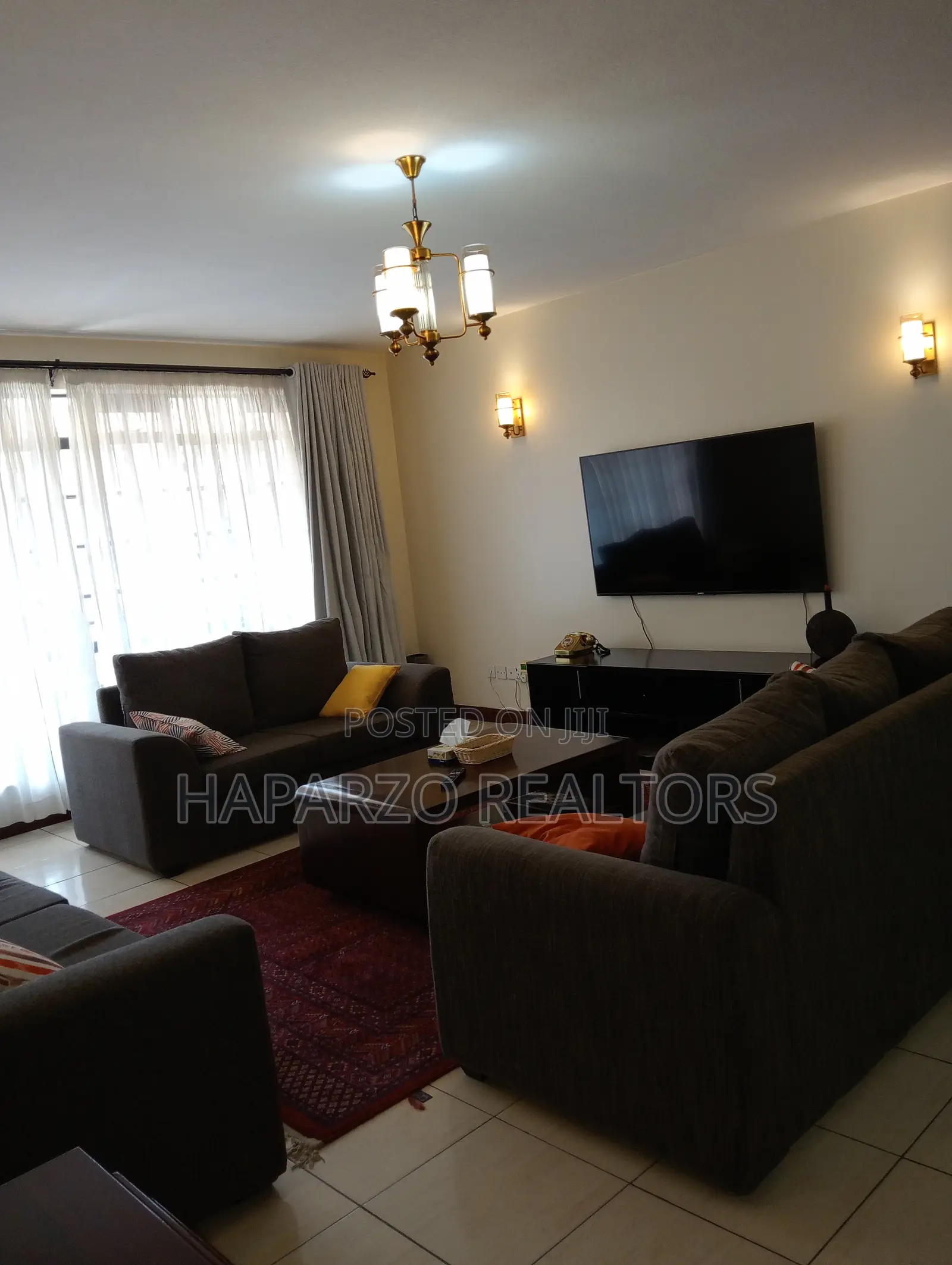 Furnished 3bdrm Apartment in Off Mvuli Road for rent