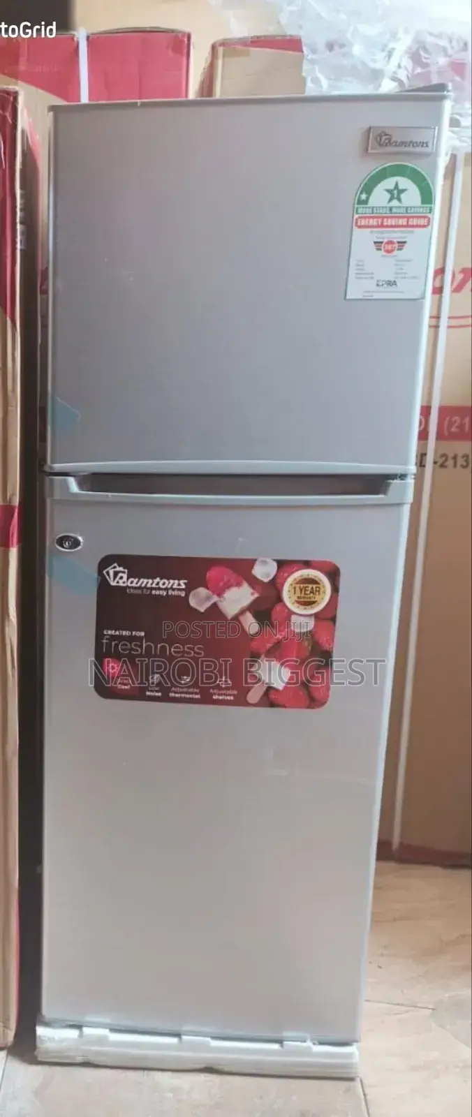 Ramtons Silver 128 Litres Refrigerator