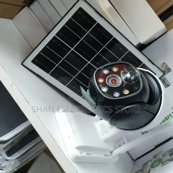 #Wifi PTZ Solar Cameras ,`Inbuilt Battery Wifi ,V380