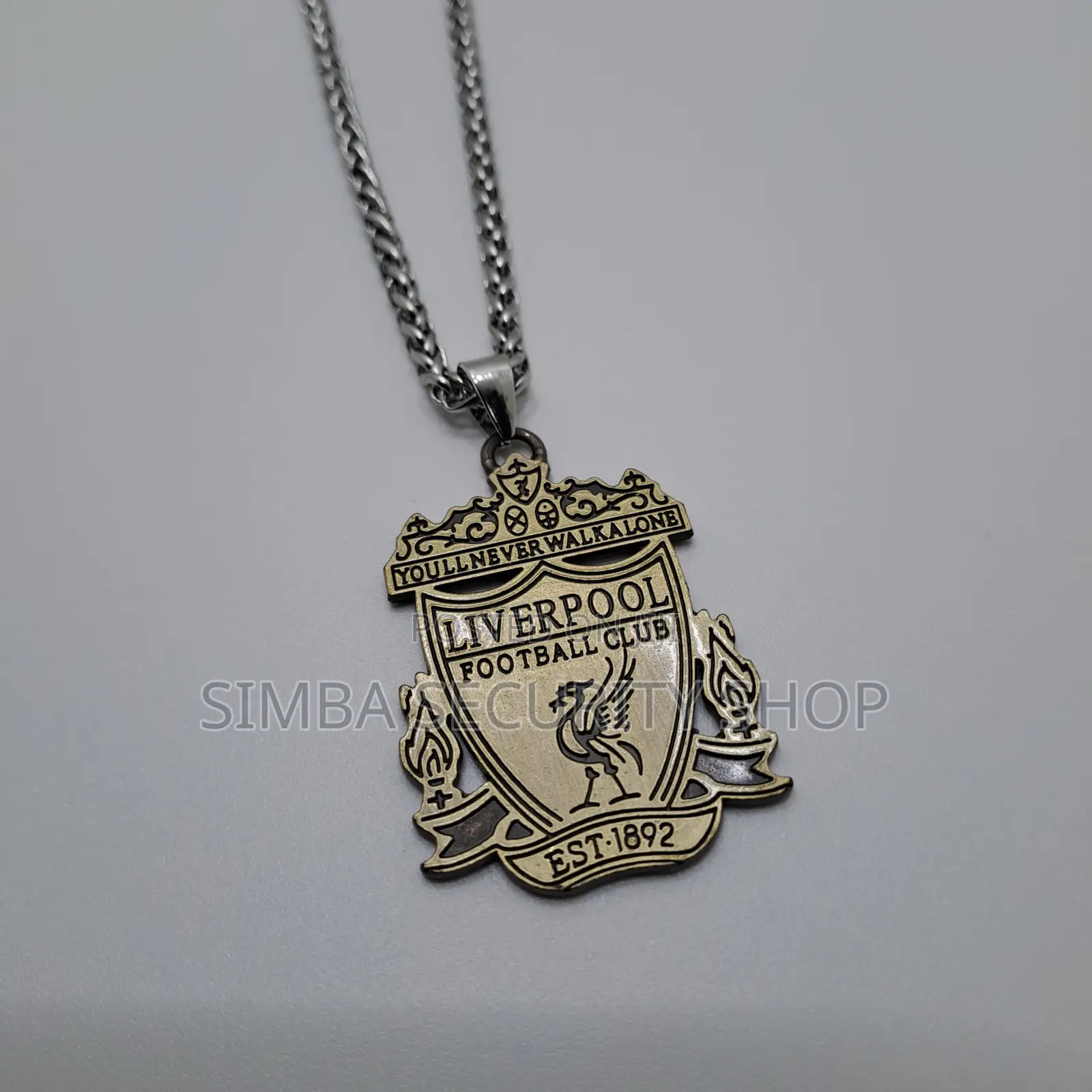 Liverpool Team Football Soccer Necklace Metallic Merch FA