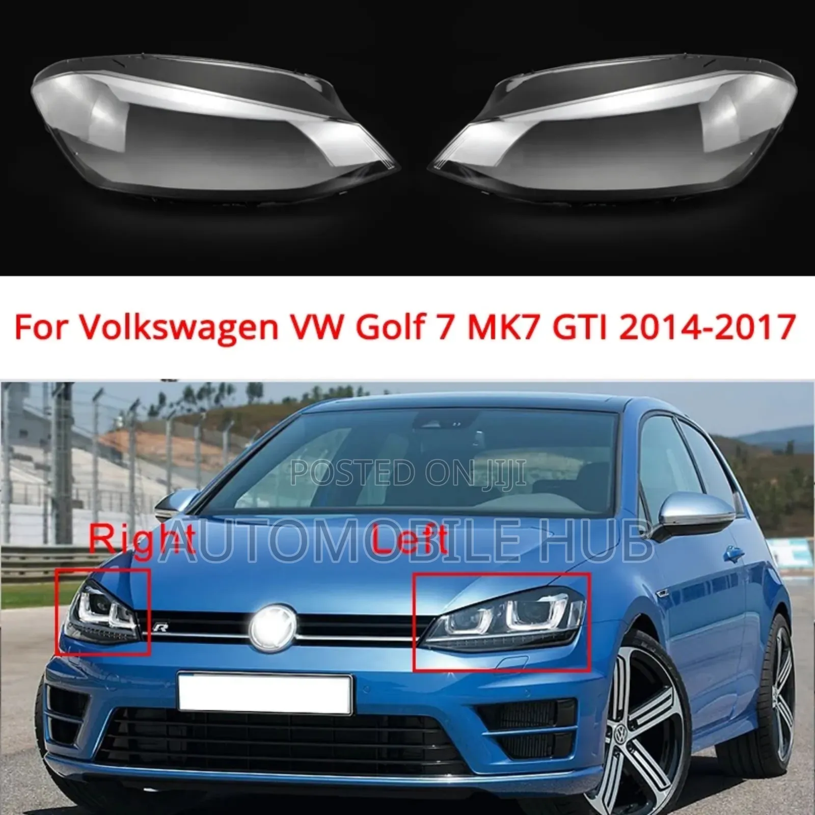 Volkswagen Golf Mk7 Headlight Lens 2013-2018