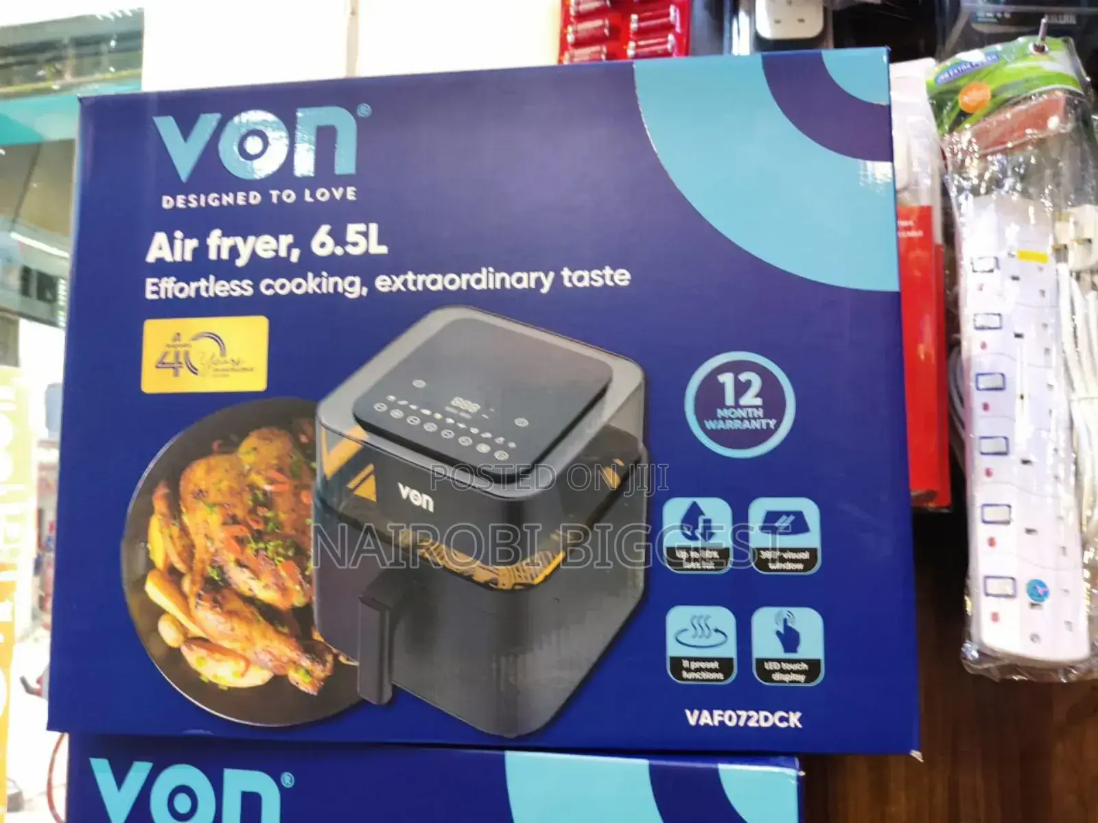 Von Air Fryer 6.5litres Manual VAF065MCK