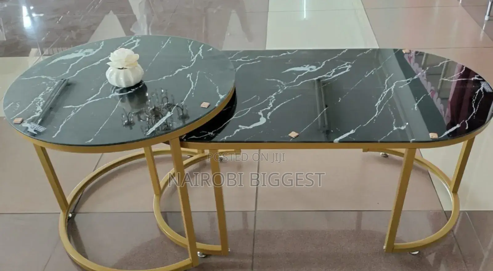 Good Quality Black Marble Coffee Table