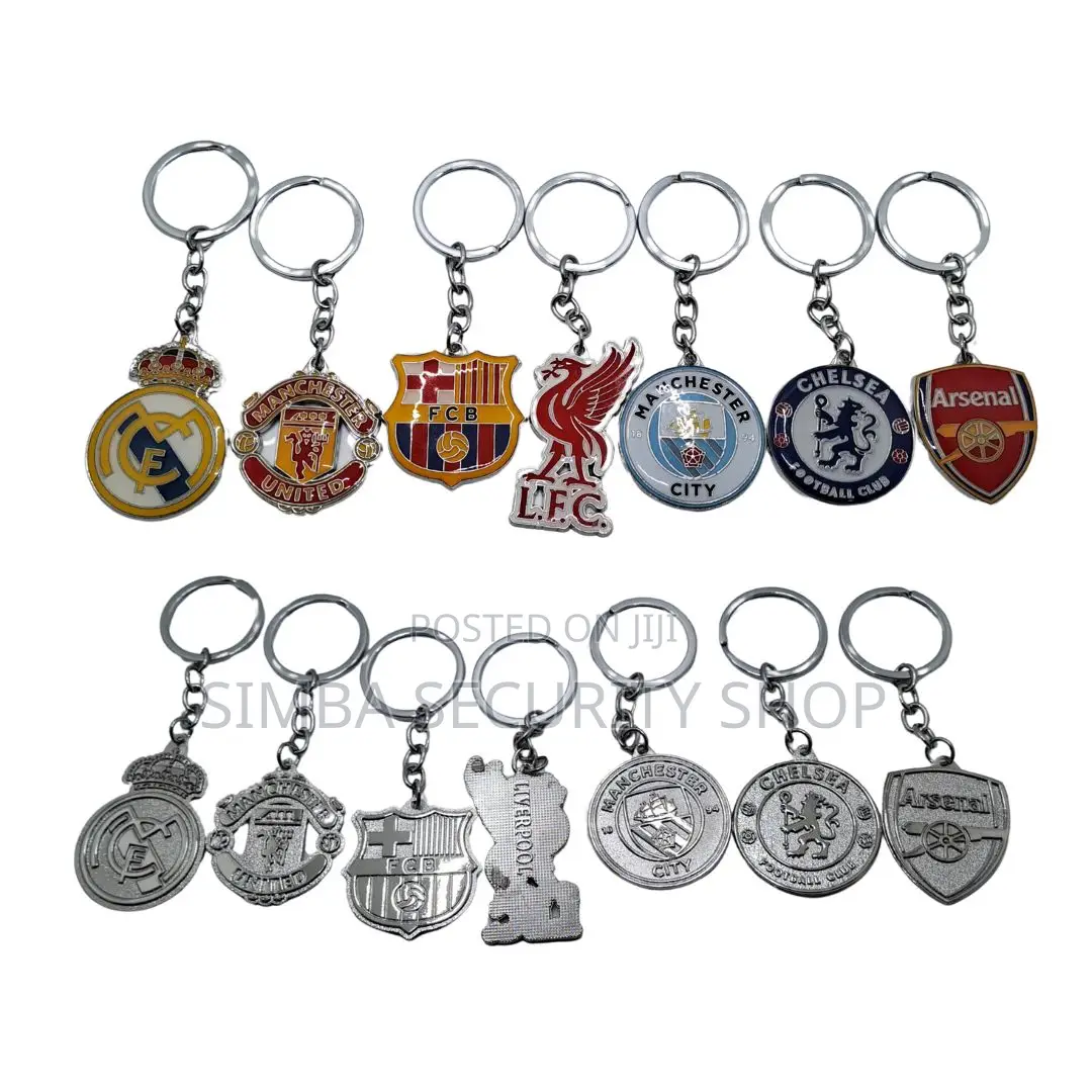 Colored Logo Football Fan Club Keychain Soccer Keyholder