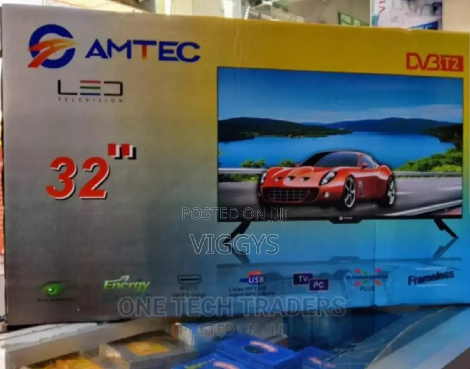 Amtec Digital Tv 32inches Frameless AC/DC Digital Tv.