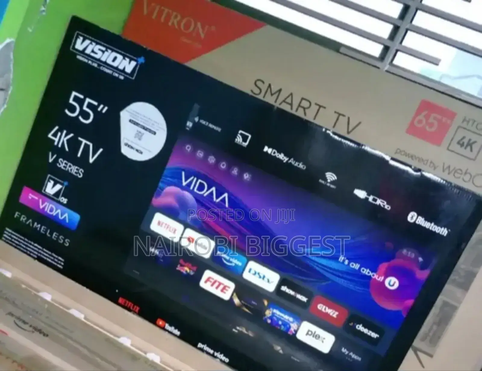 Vision 55" Vidaa 4k Frameless Television