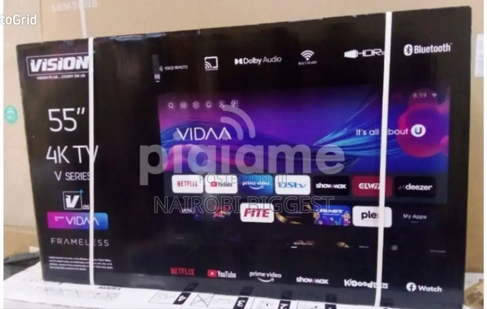 Vision 55" Vidaa 4k Frameless Television