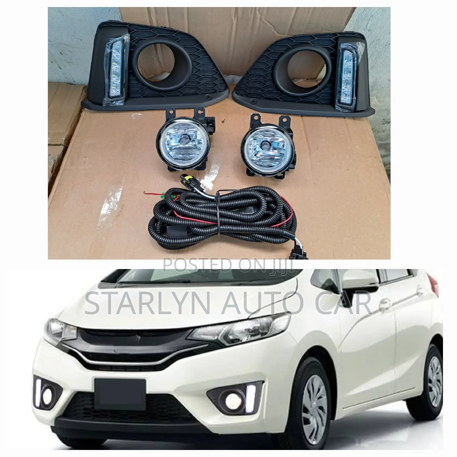 Premium Fog Lights With Integrated DRL for Honda Fit 2014