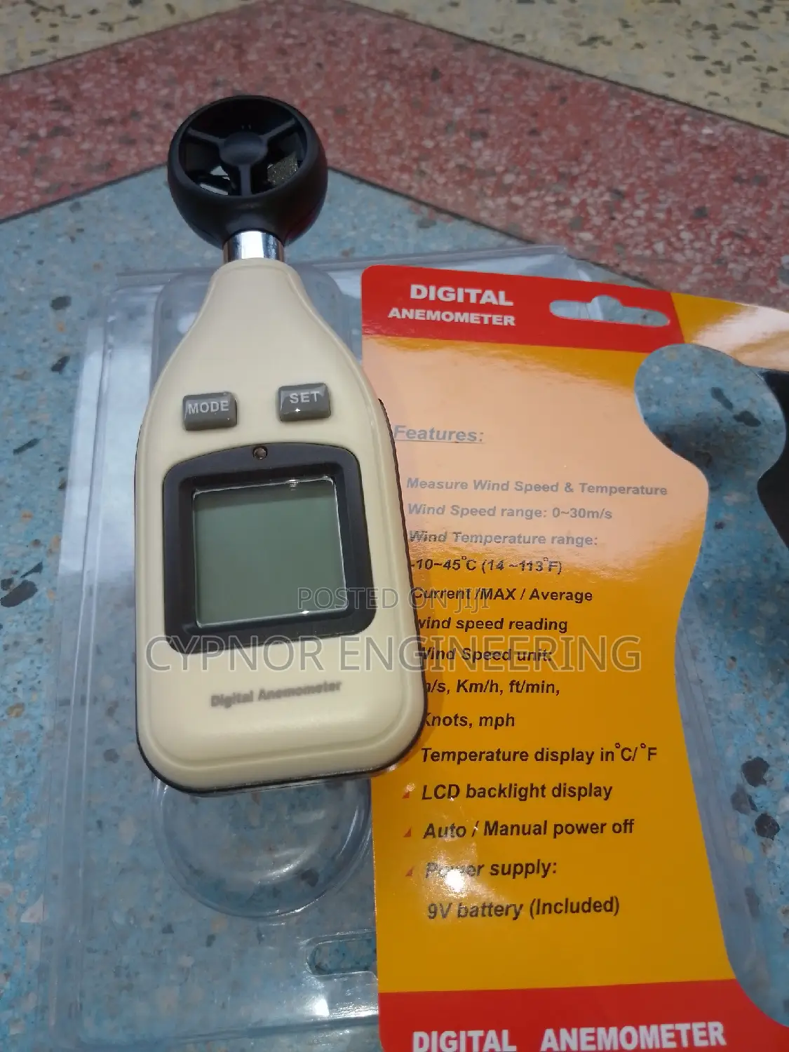 Accurate Wind Speed Reader: Anemometer Device