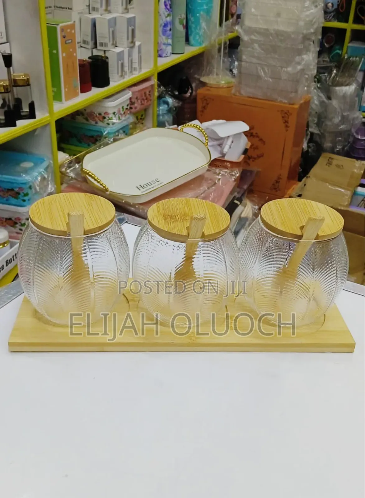 3PCS Glass Canister Set