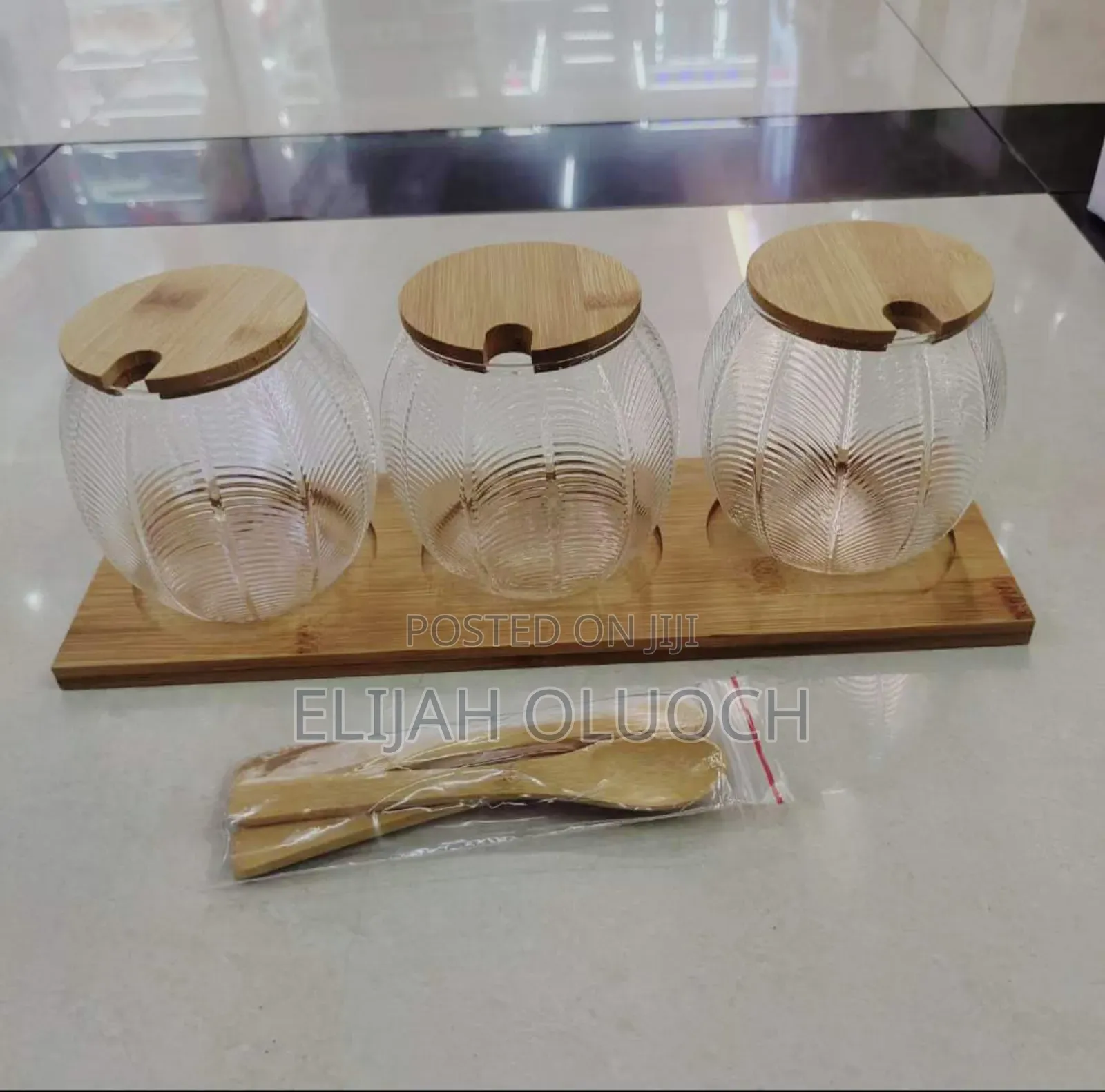 3PCS Glass Canister Set
