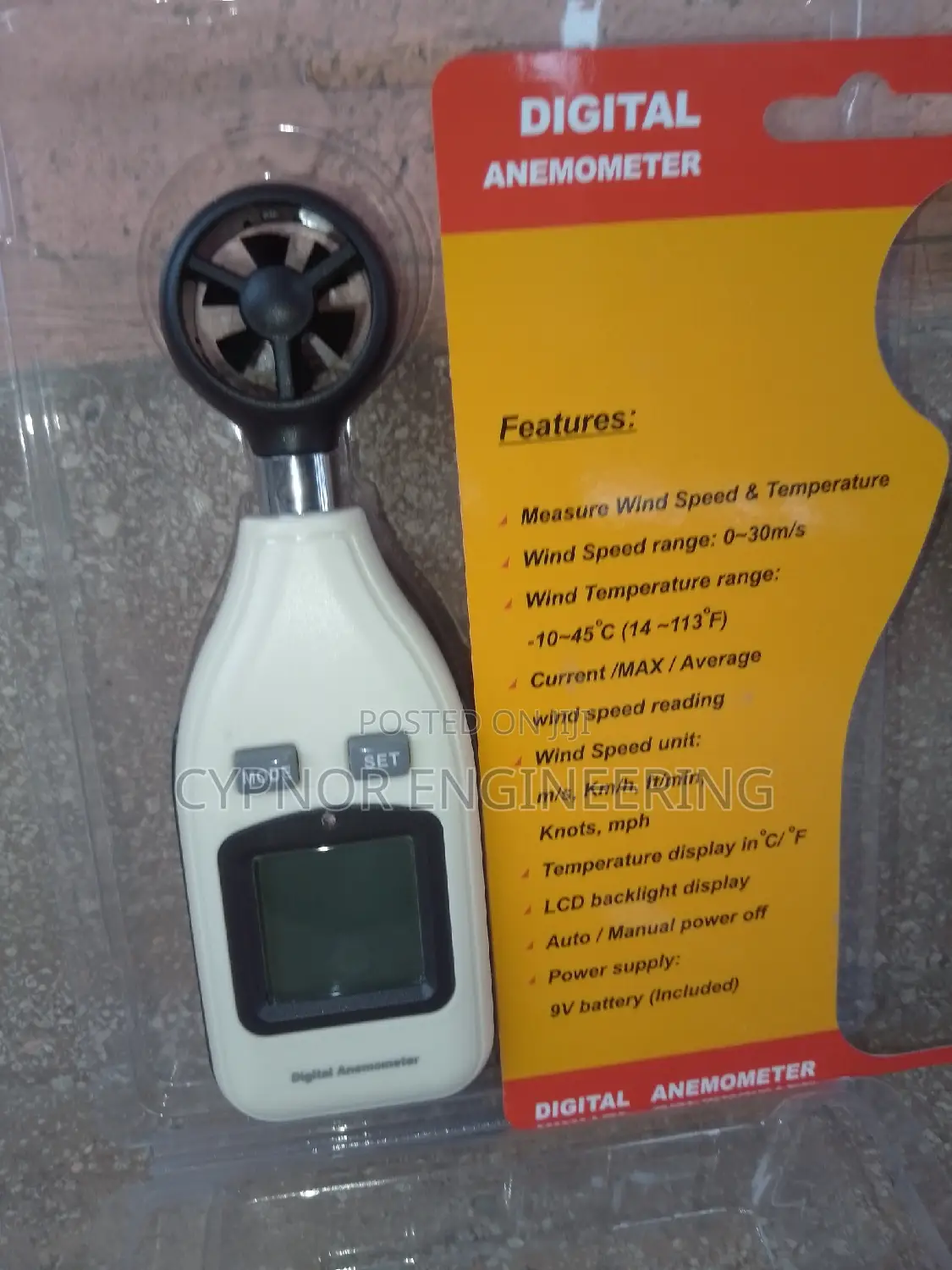Professional Wind Meter Digital Anemometer Essential