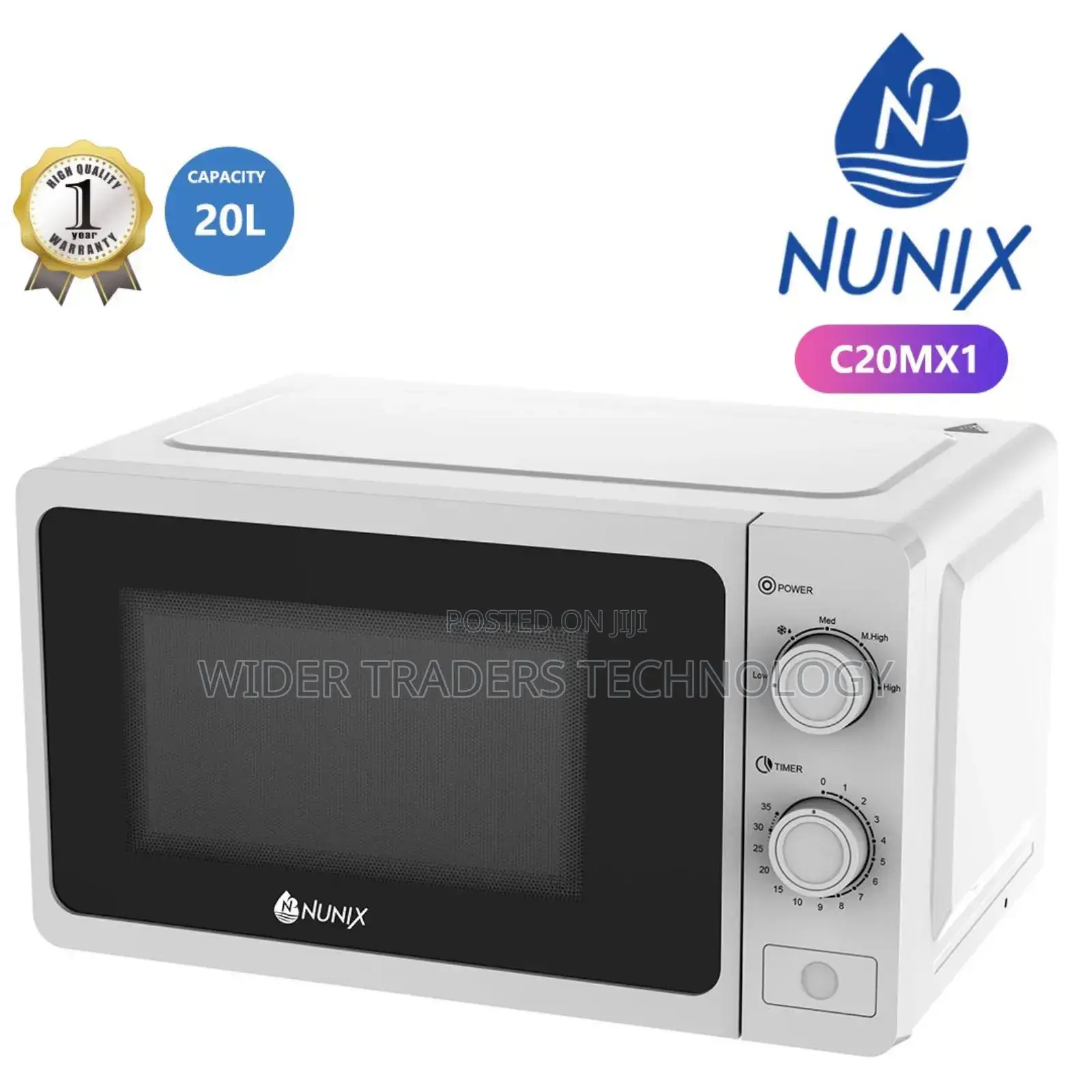 Nunix C20mx, 20l 700w Microwave With Child Safety Lock