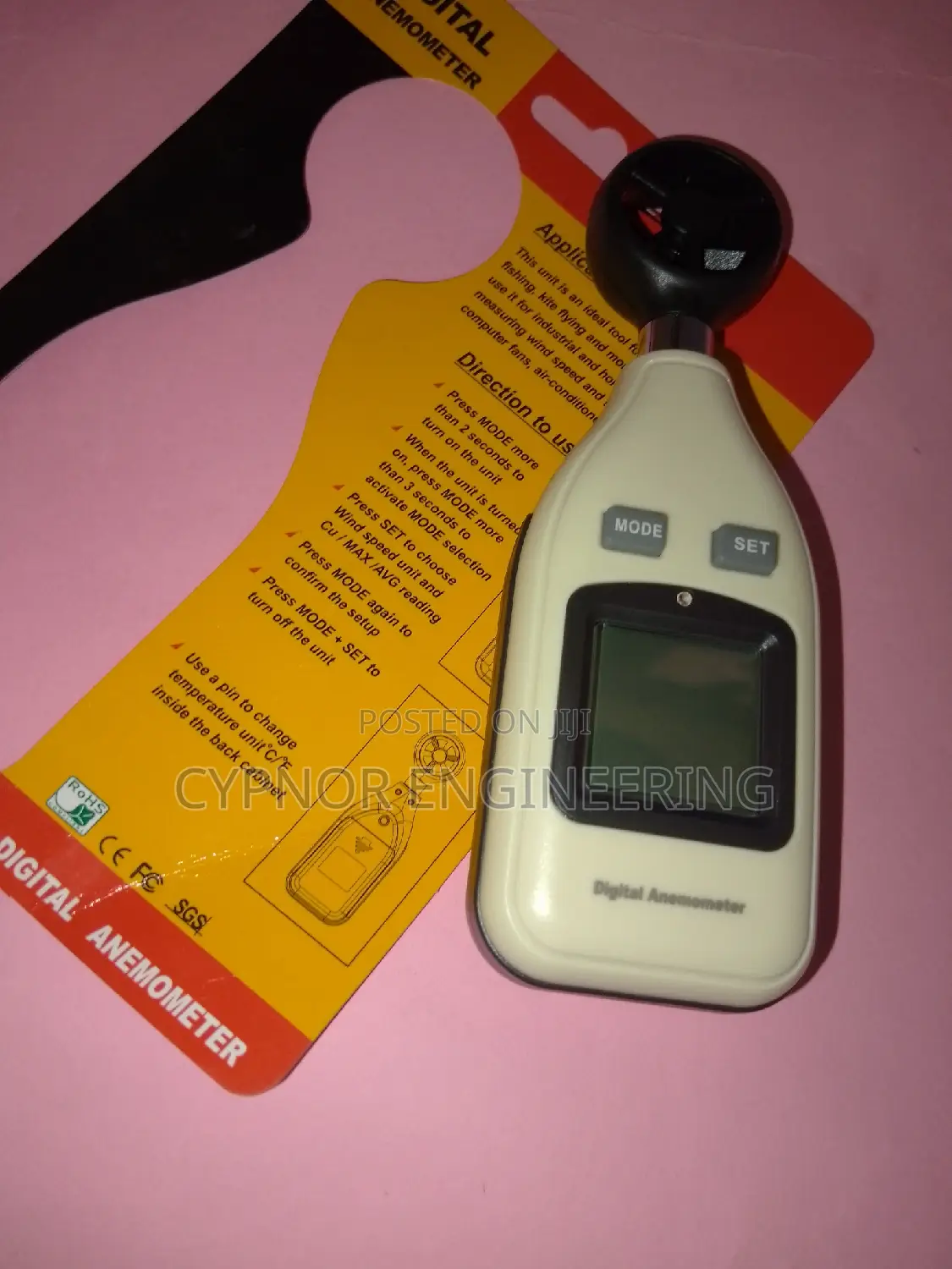 Accurate Wind Monitor Handheld Anemometer Device