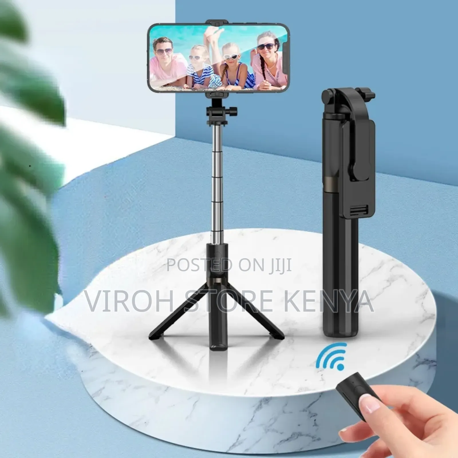 P66 Phone Stand Tripod With BT Remote Selfie Stick Tripod