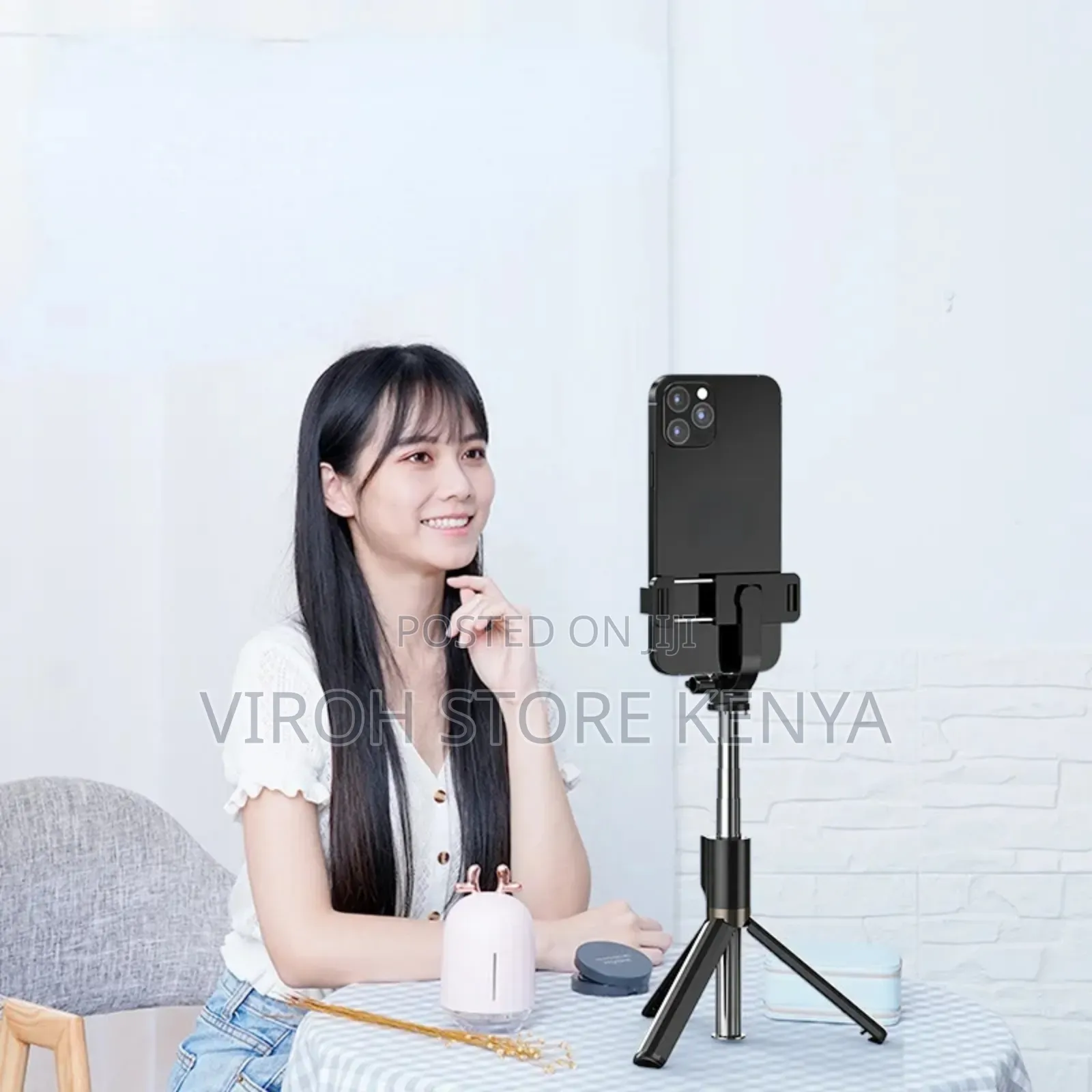 Selfie Stick Tripod Stand P66 Stand 1M Tall With BT Remote