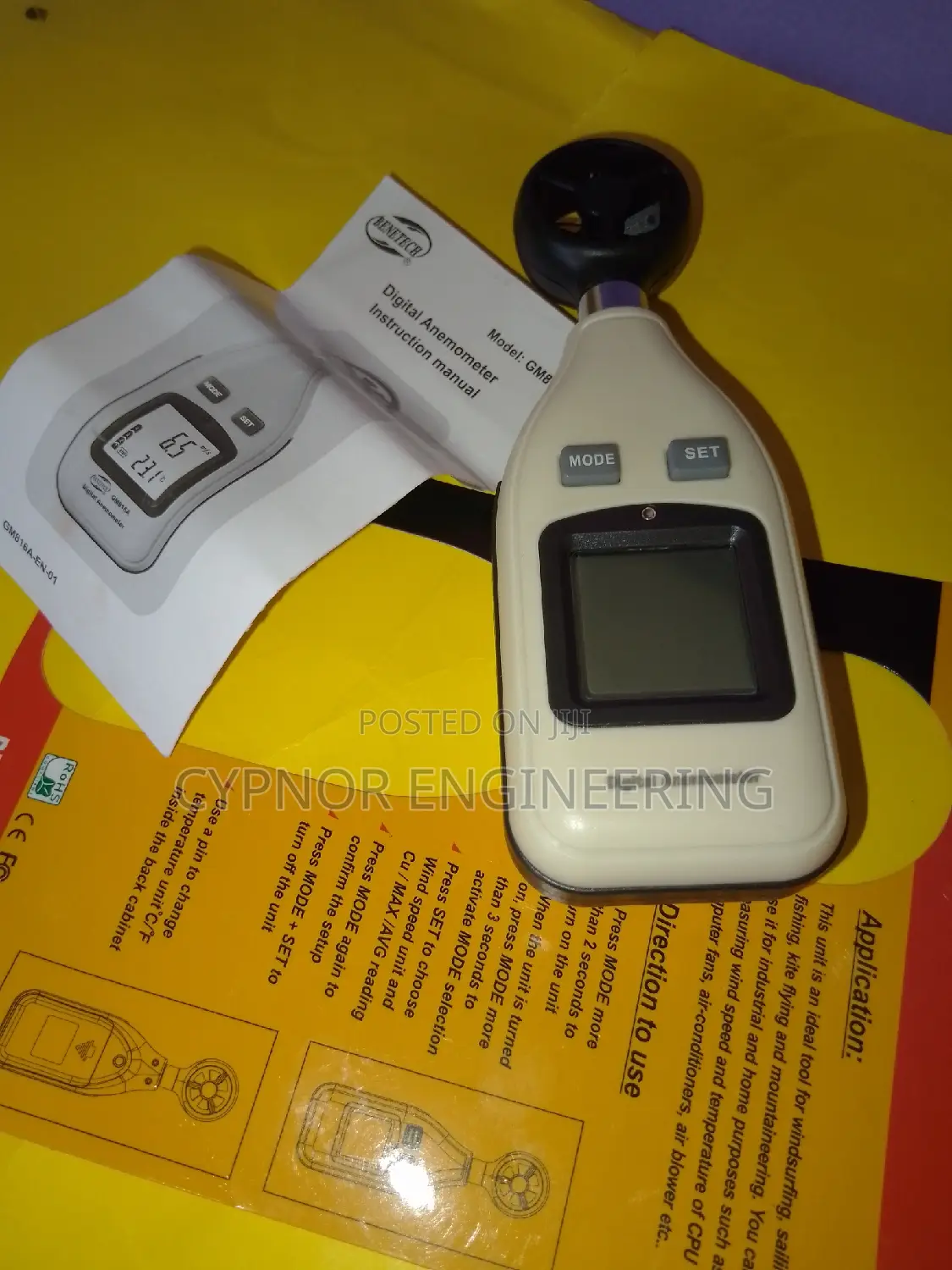 Professional Wind Speed Meter Digital Anemometer