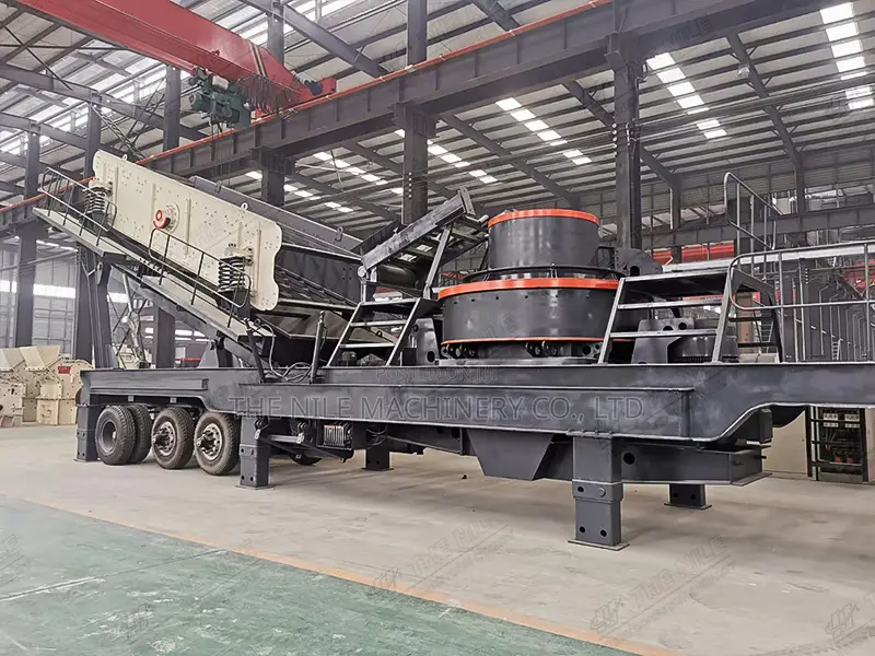 Hot Sale Mobile Sand Making Cone Crusher Screening Plant