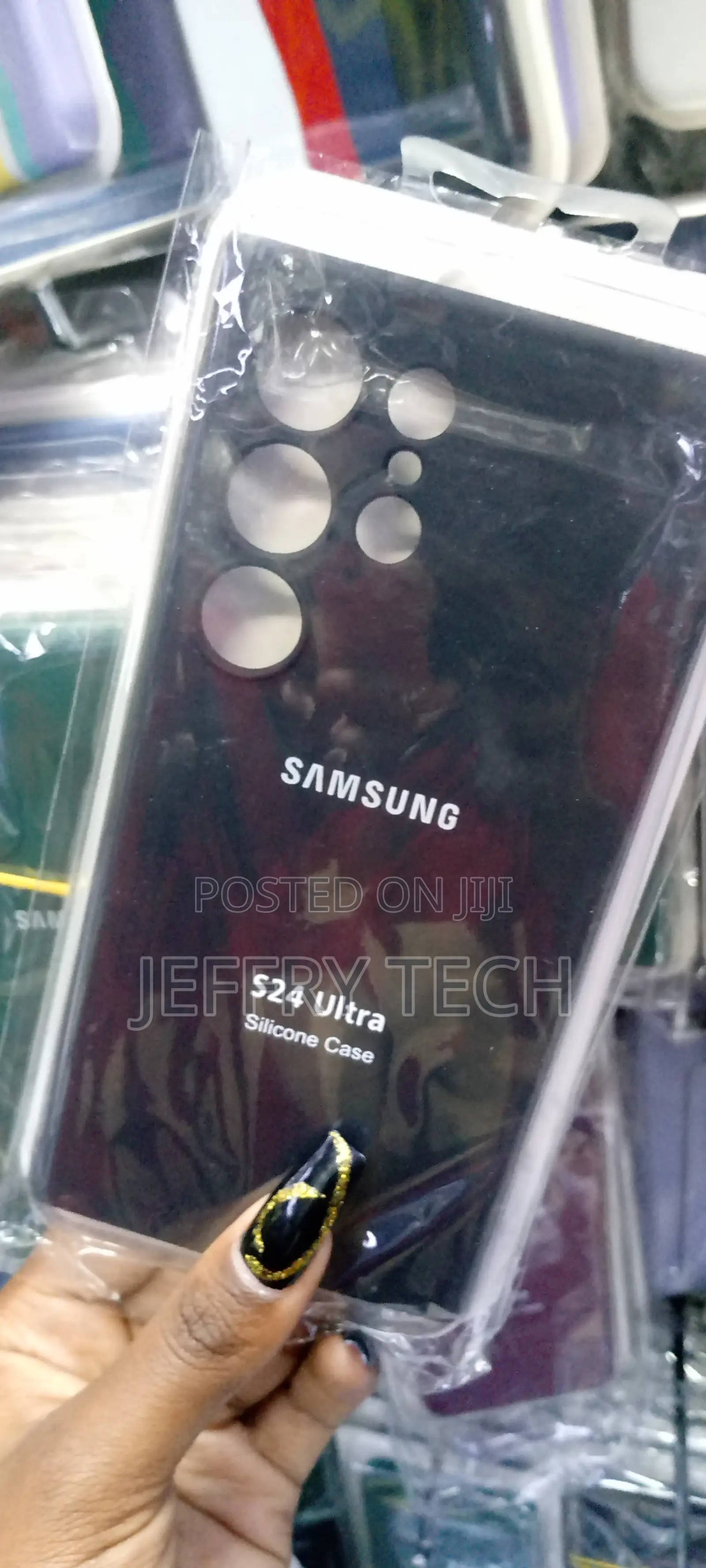 Samsung GALAXY S24 Ultra Silicone Case/Cover-Black MMMM