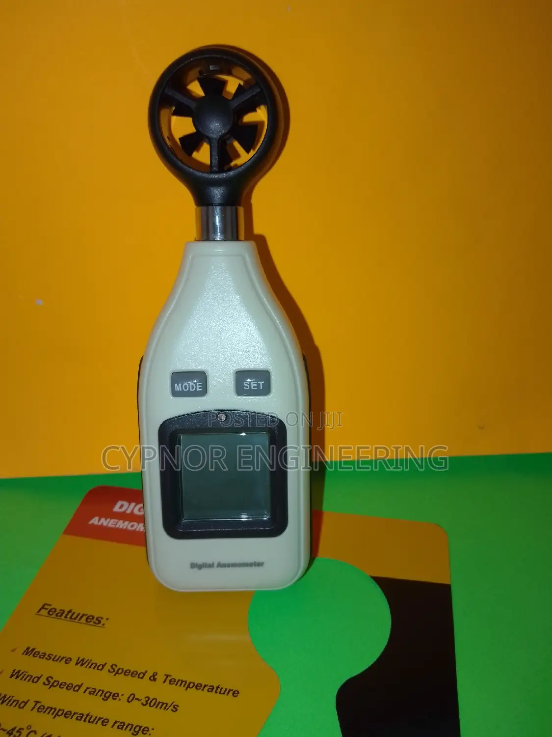 Wind Velocity Tracker Handheld Anemometer Tool