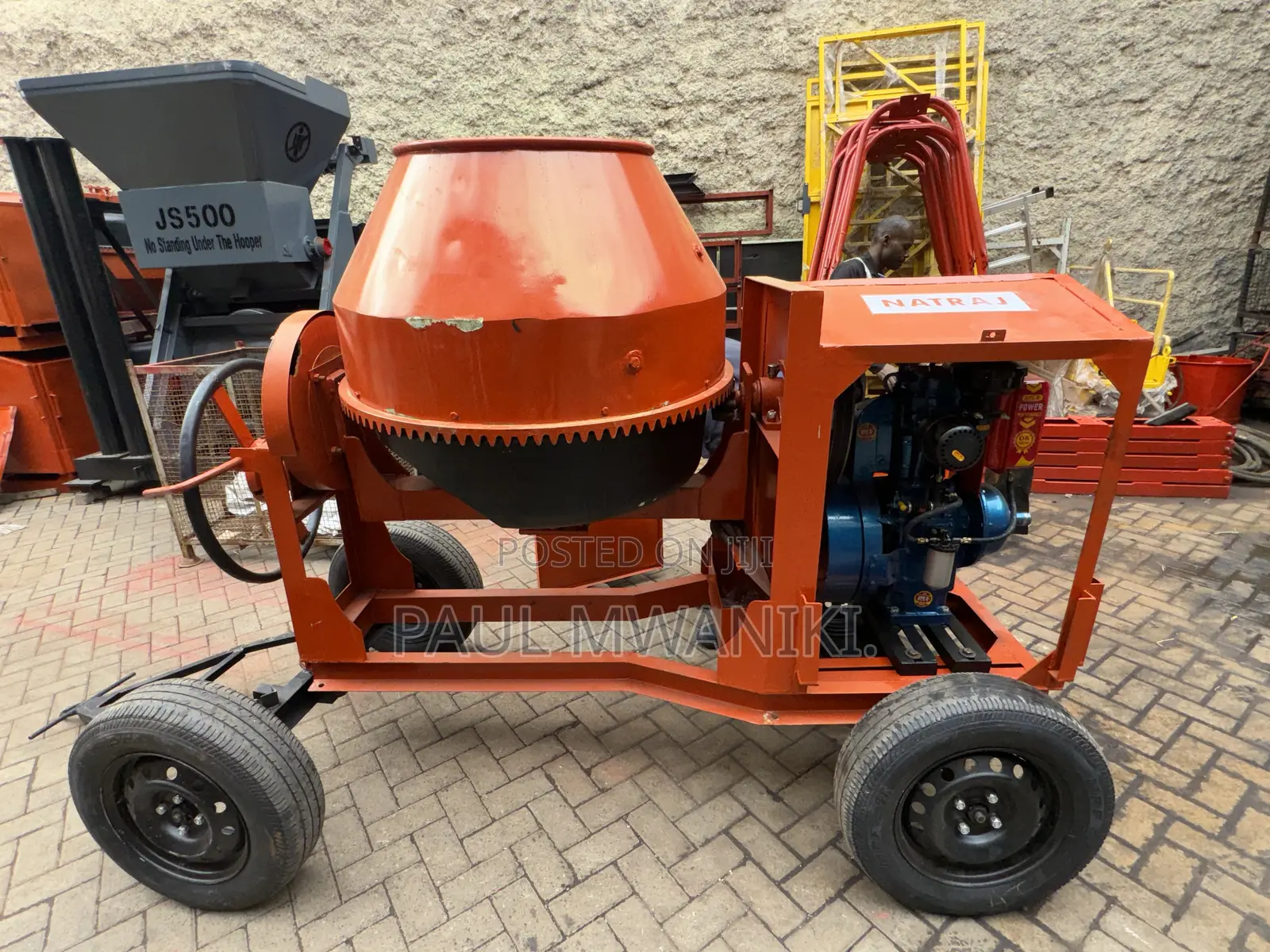 Heavy Duty Indian Mixer- Cast Iron Drum(500l)
