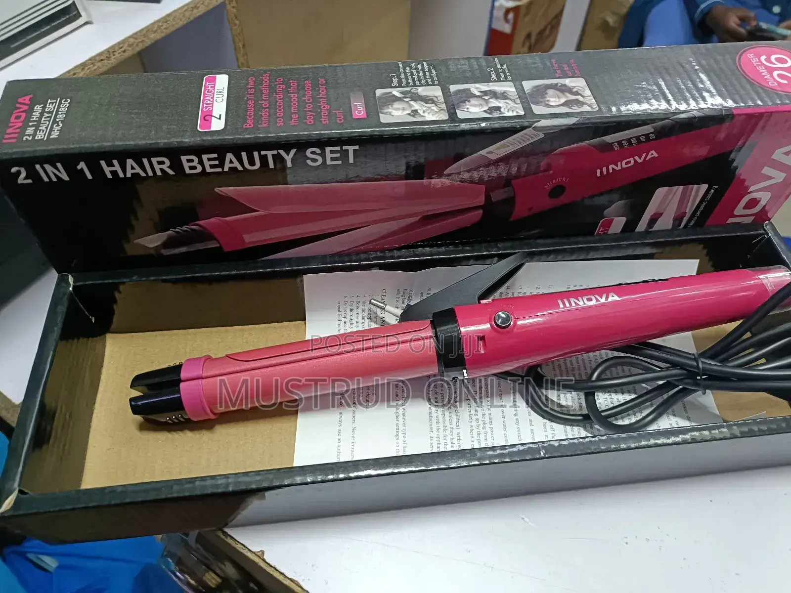 Straight Curls Beauty Set