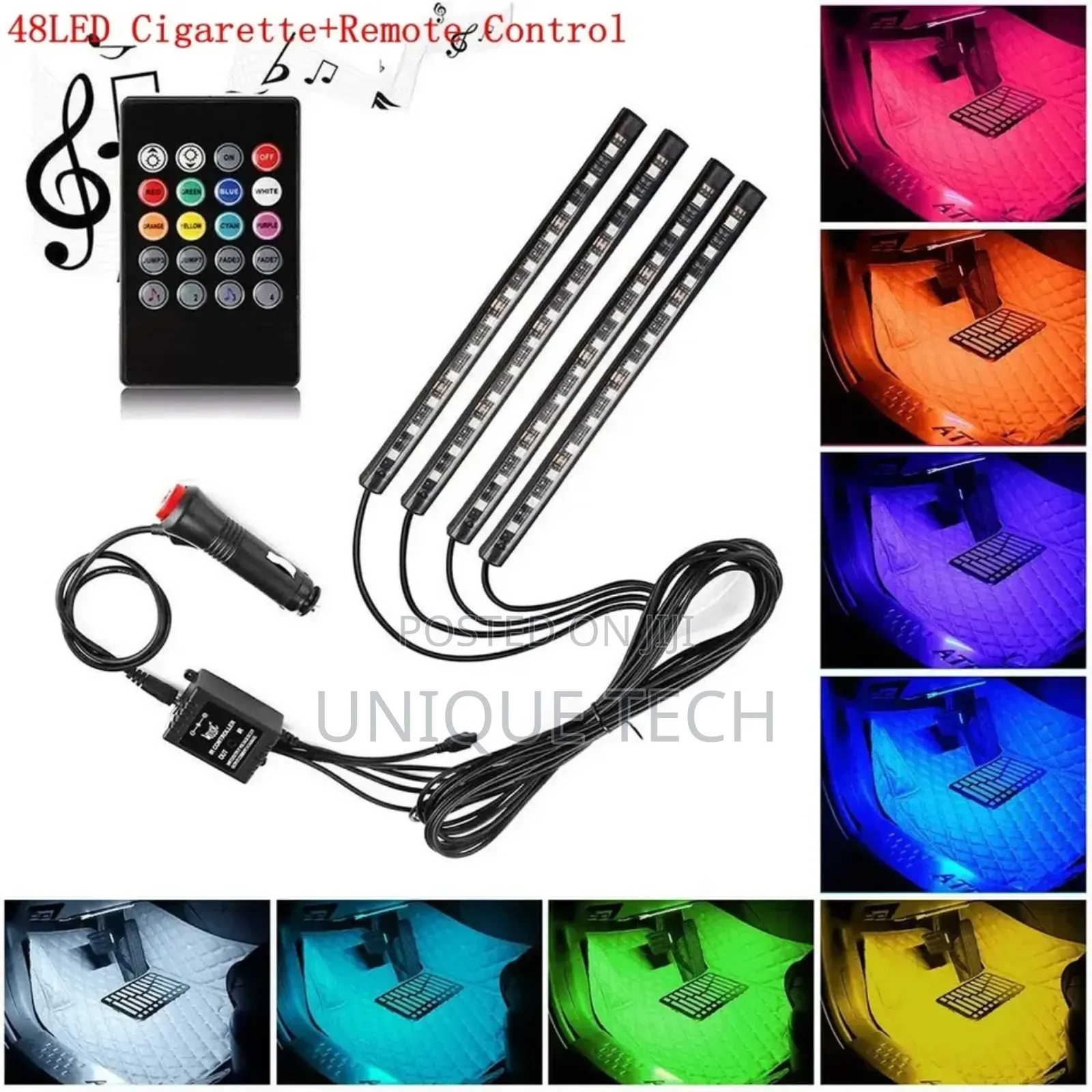 Car Interior Decorator Ambient 4 PCS Led Light