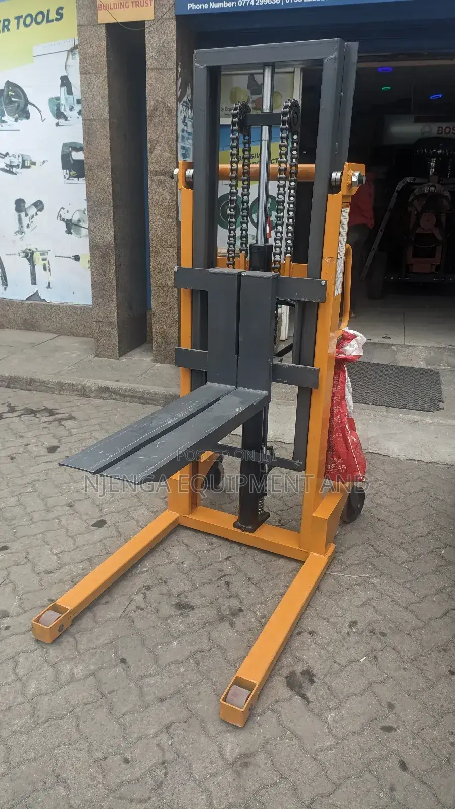 Hand Pallet Stacker DOUBLE MAST