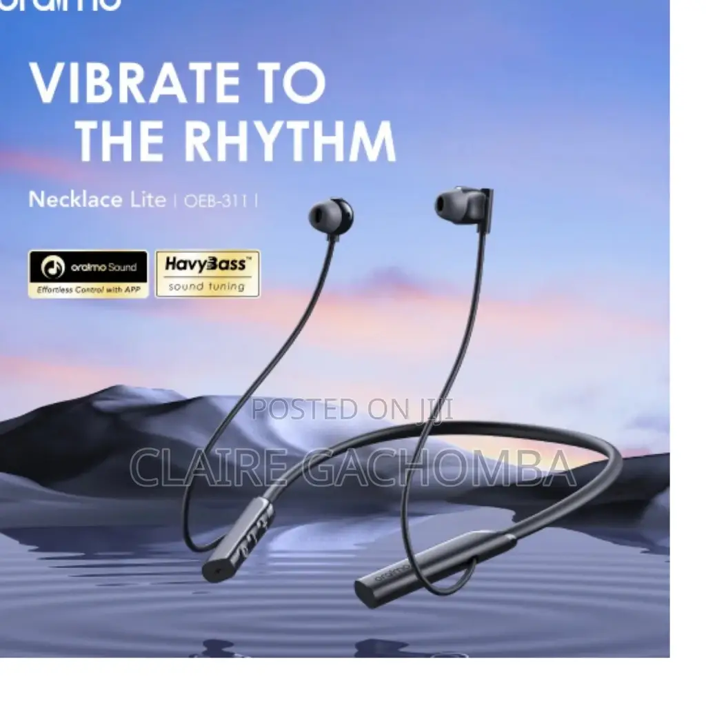 Oraimo Necklace Lite Call Vibration Wireless Headphones..