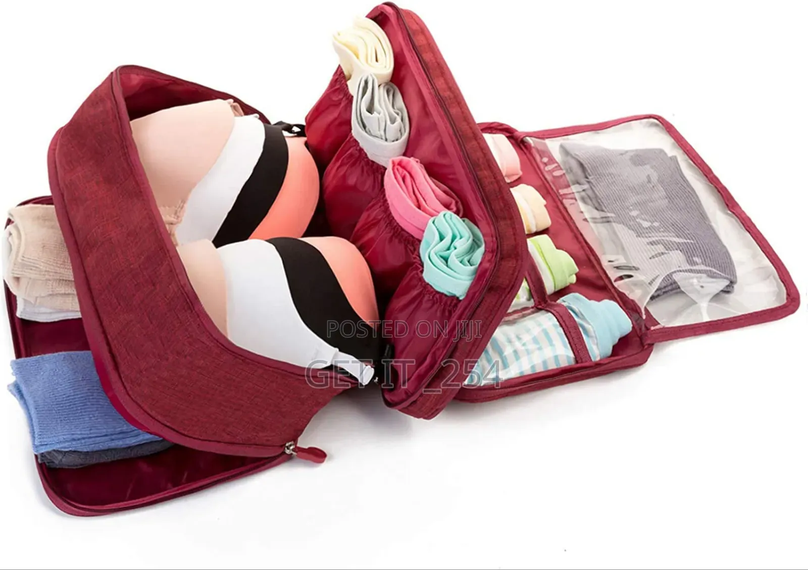 *Bra Panties/Boxers and Socks Travel Case Lingerie Storage