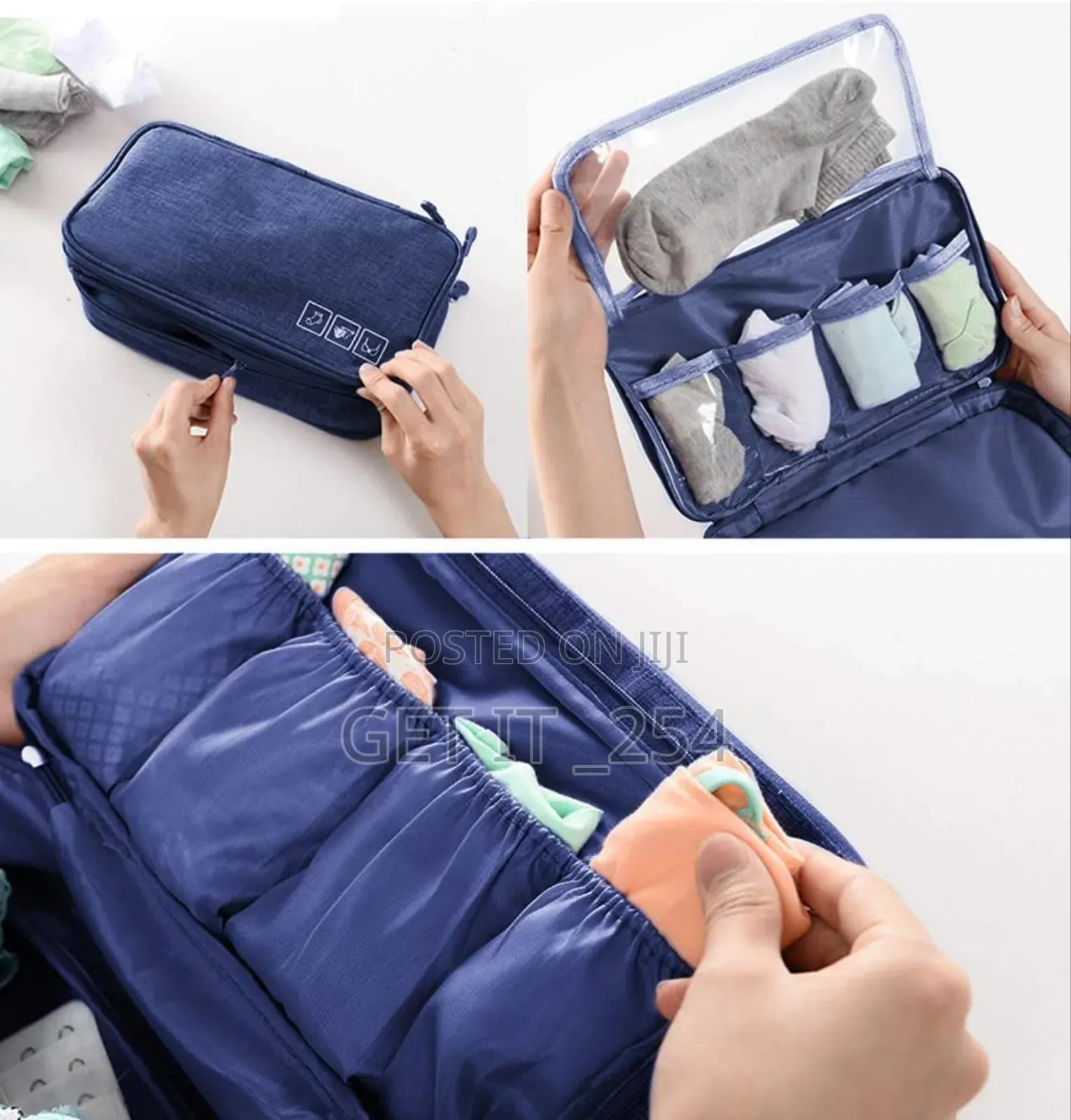 *Bra Panties/Boxers and Socks Travel Case Lingerie Storage