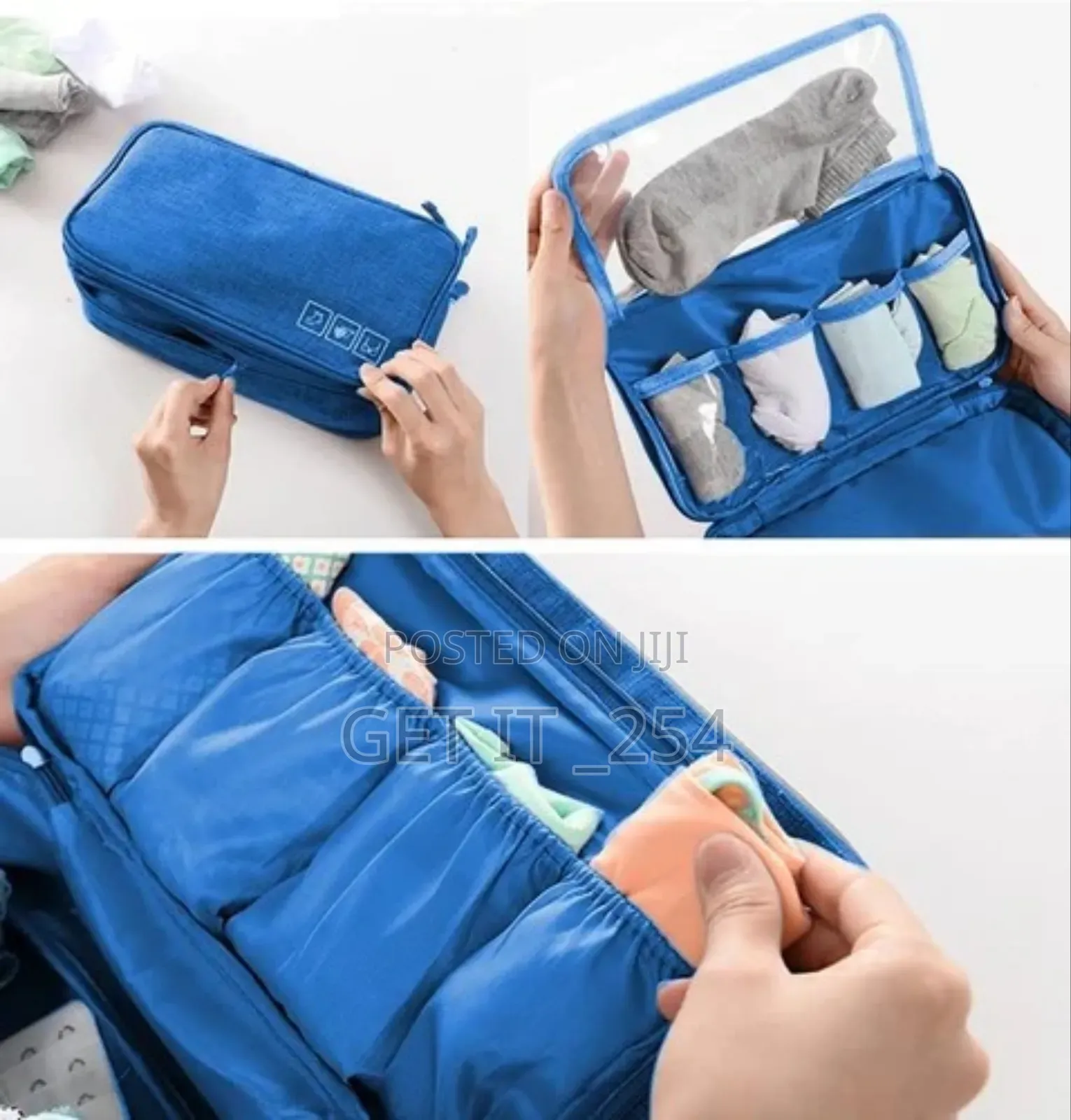 *Bra Panties/Boxers and Socks Travel Case Lingerie Storage