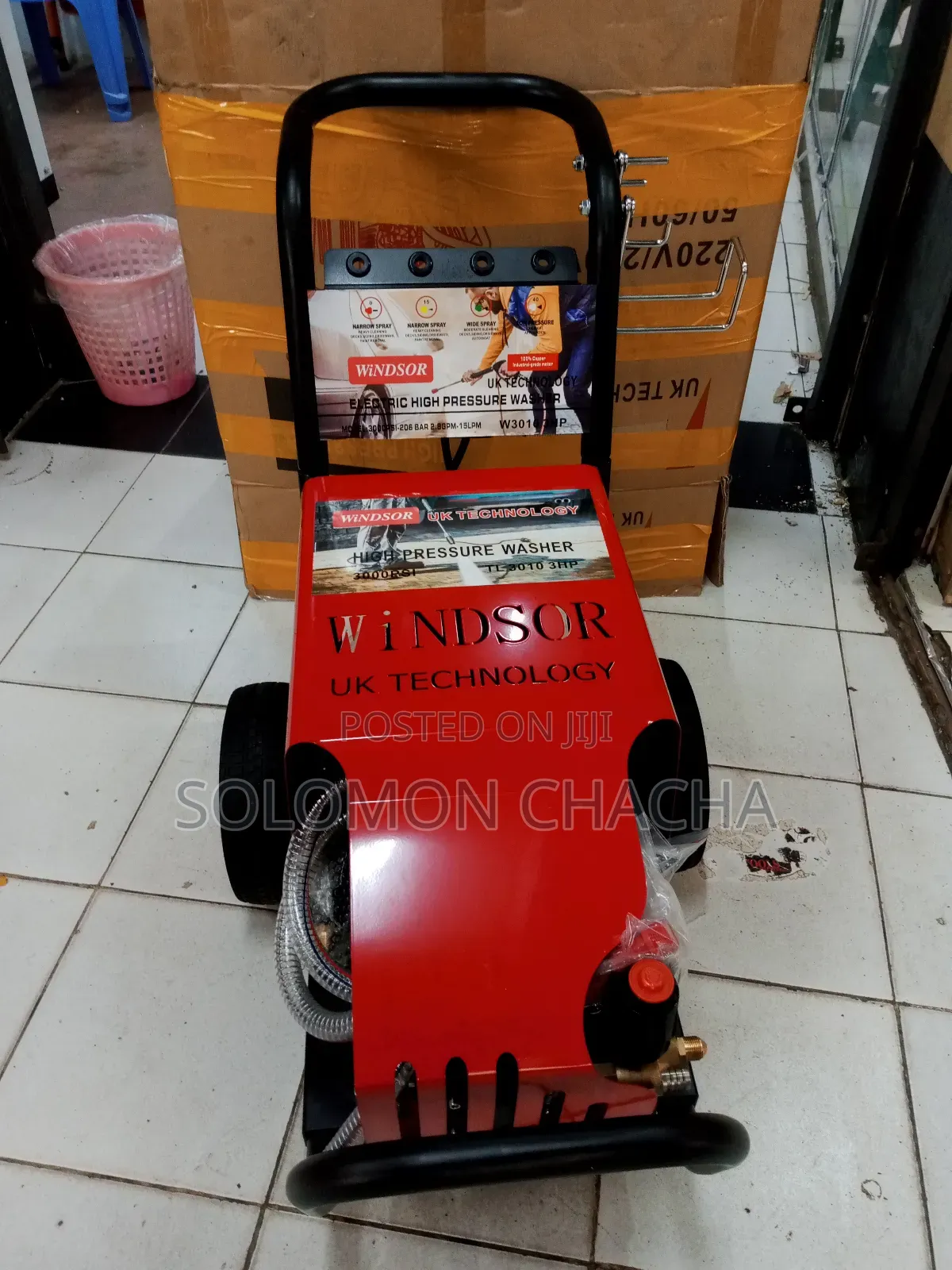 Windsor Uk High Pressure Washer 3000psi 3hp Electric