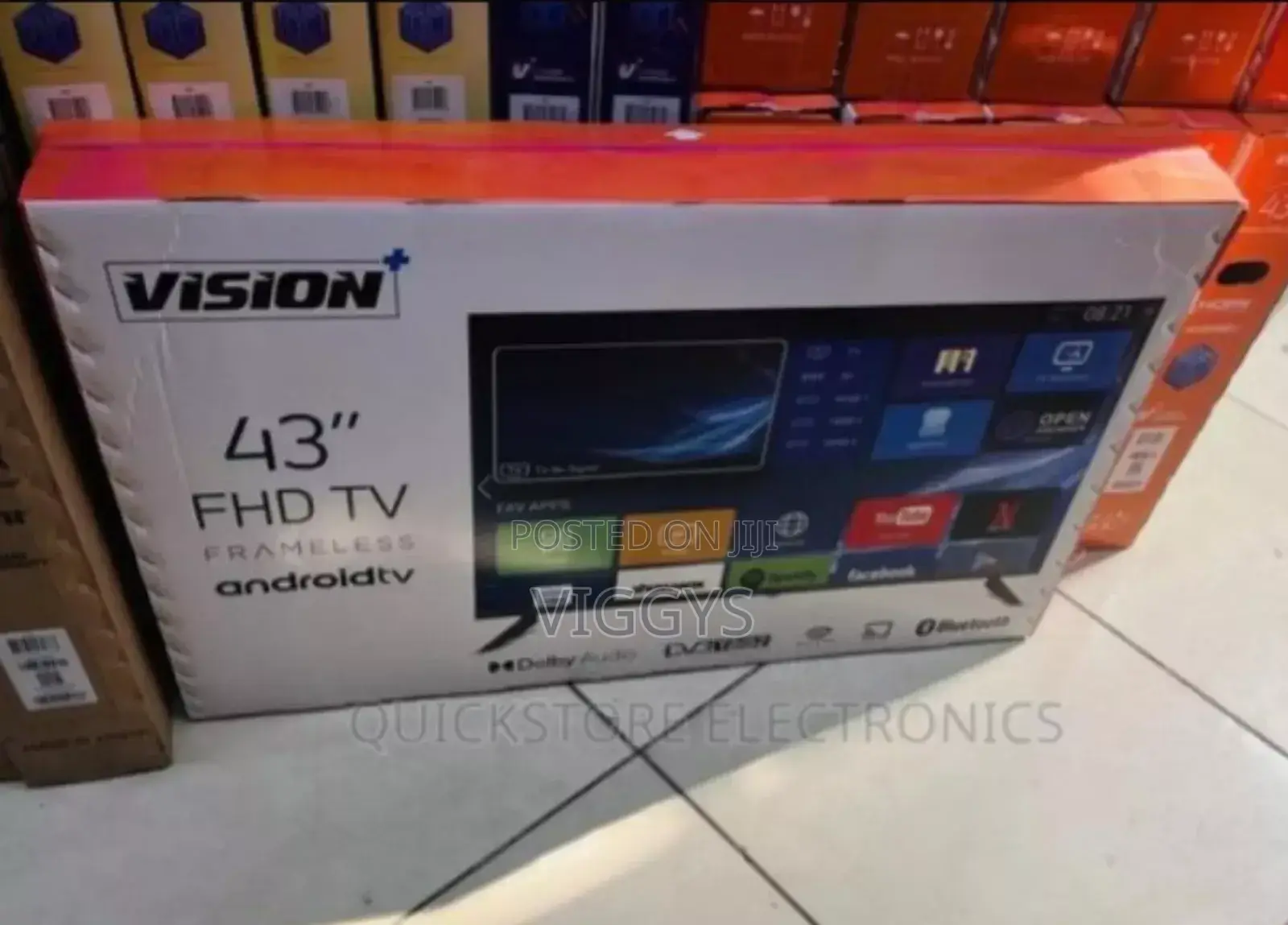 Vision 43 Inches Smart Android Frameless TV Vision 43inches
