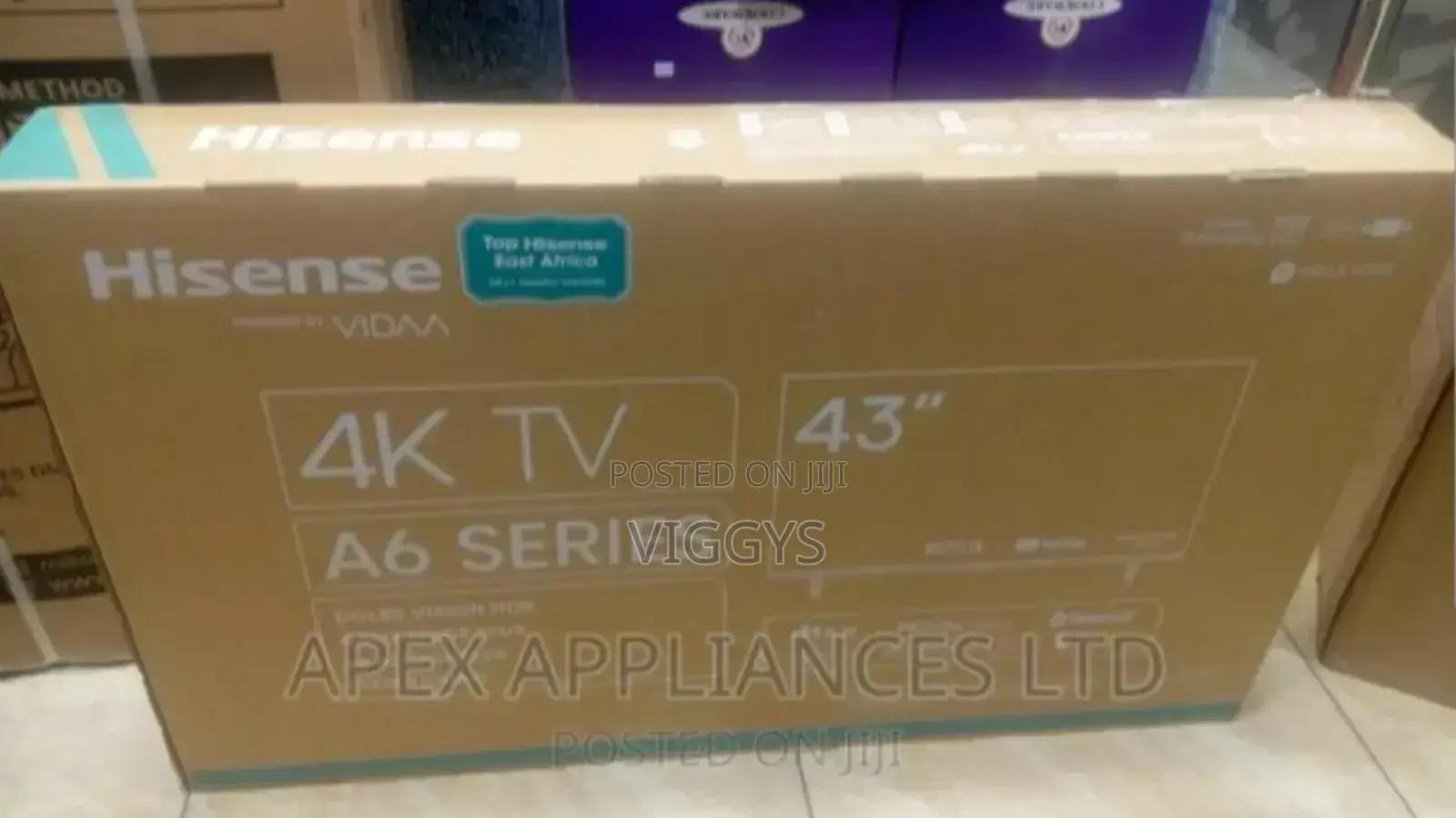 Hisense 43 Inches Smart TV A6 Series Frameless TV Hisense.
