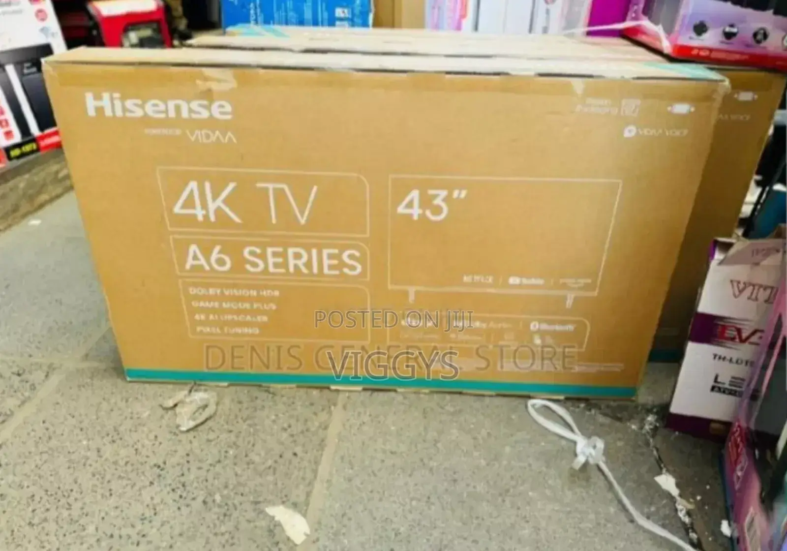 Hisense 43 A6 Series Frameless Smart TV Available.
