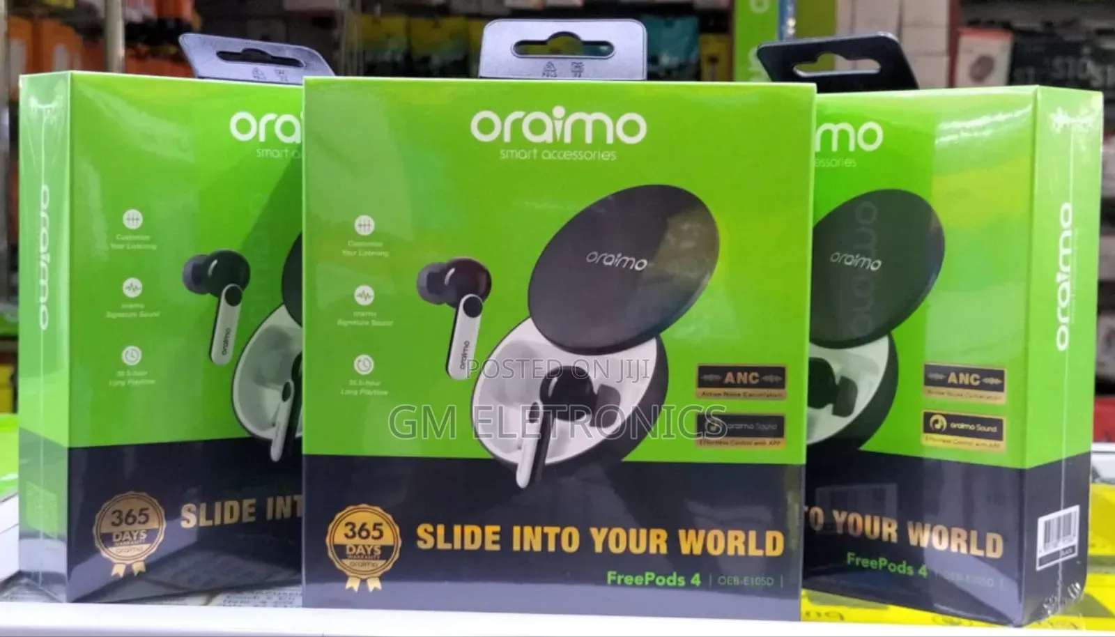New Oraimo Freepods 4 ANC True Wireless Earbuds.