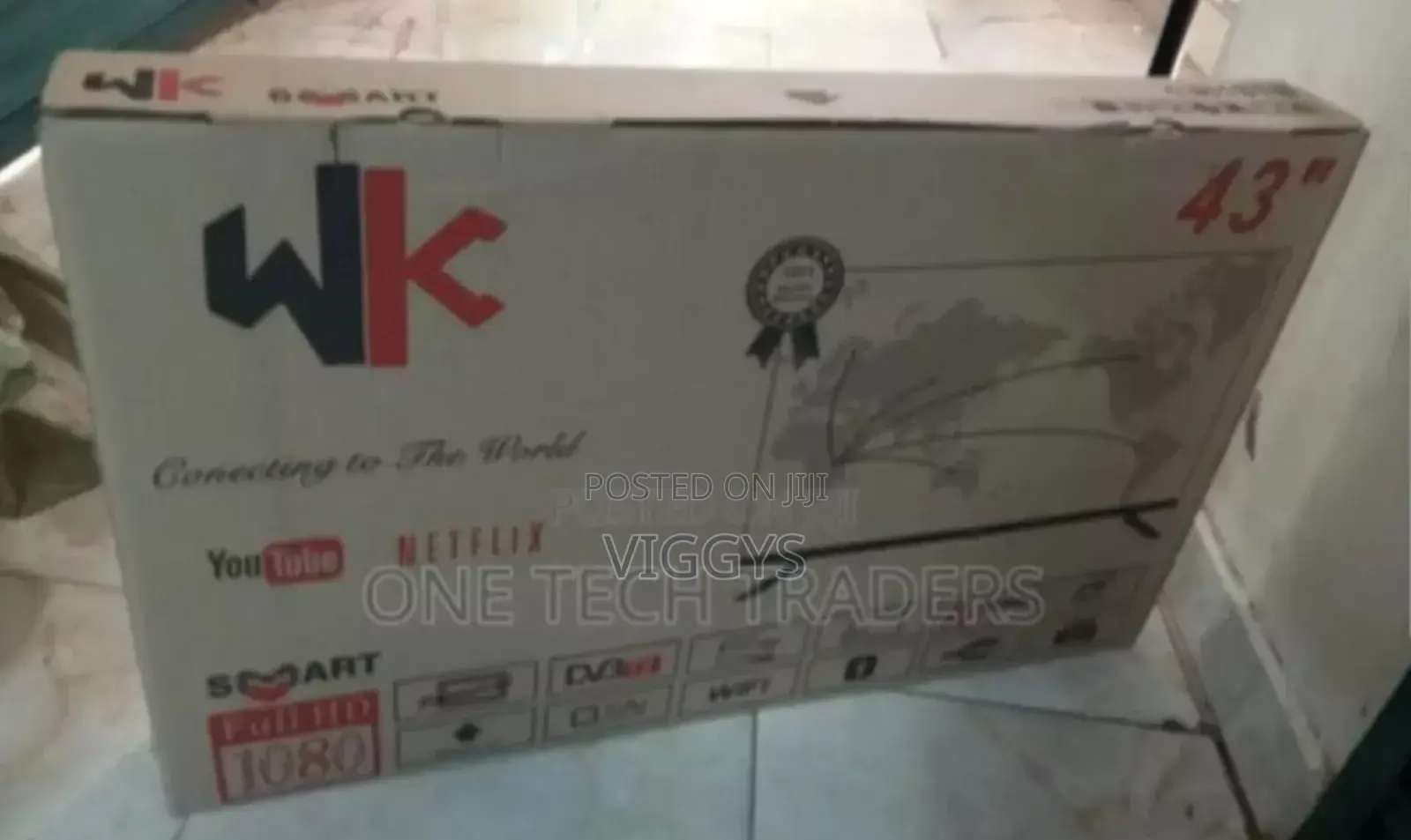 WK Smart Android FHD Frameless TV 43" Inches WK Smart TV