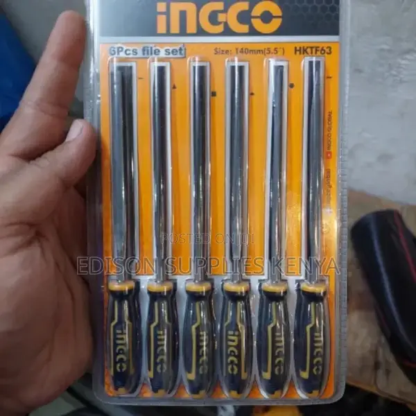 File Set 140mm Ingco 6pcs File Set Steel File Set 5.5 Inch