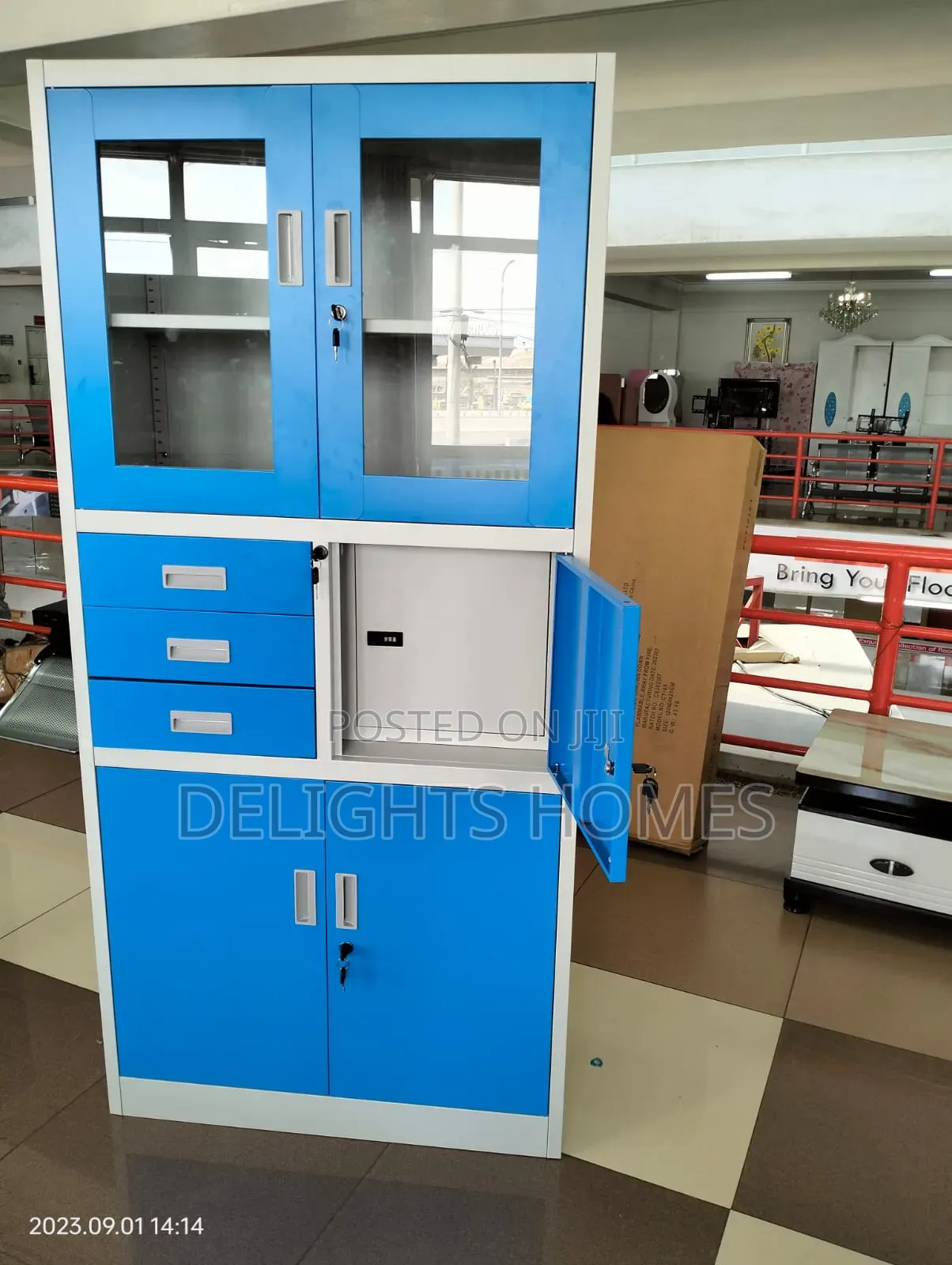 Steel Office Storage Cabinet Metal Safe Locker